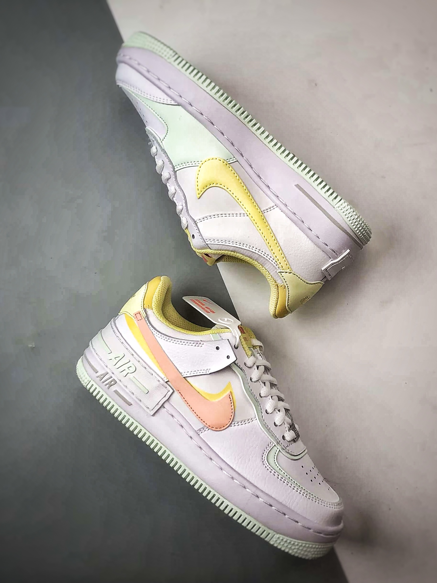 220 Air Force 1 Shadow 白黄粉 轻量增高低帮百搭板鞋马卡龙 IQ9803-161