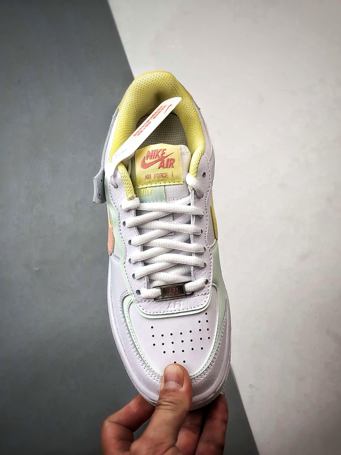 220 Air Force 1 Shadow 白黄粉 轻量增高低帮百搭板鞋马卡龙 IQ9803-161