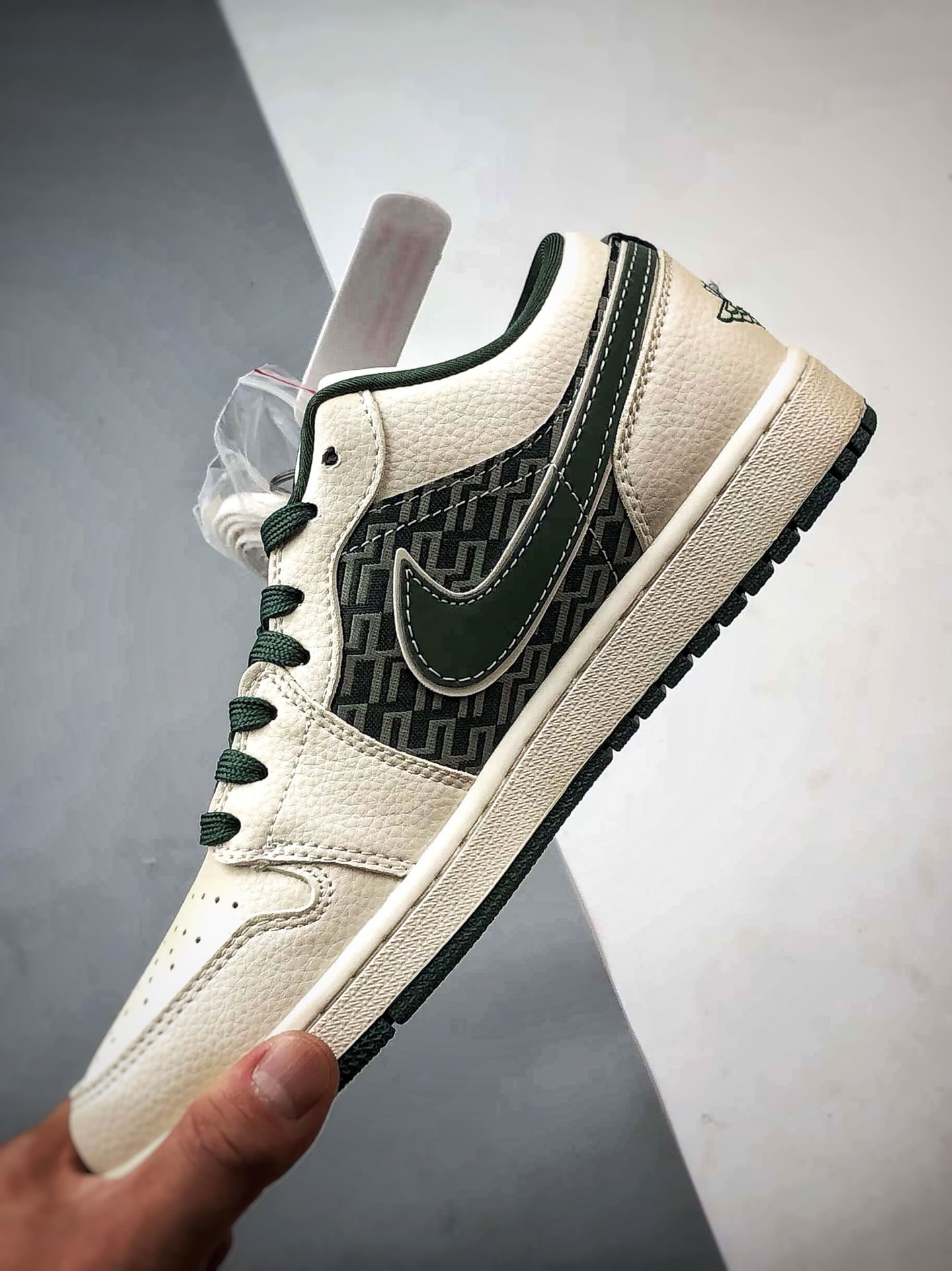290 Air Jordan 1 Low ”高端定制” 纪梵希印花米白绿 LL8888-006