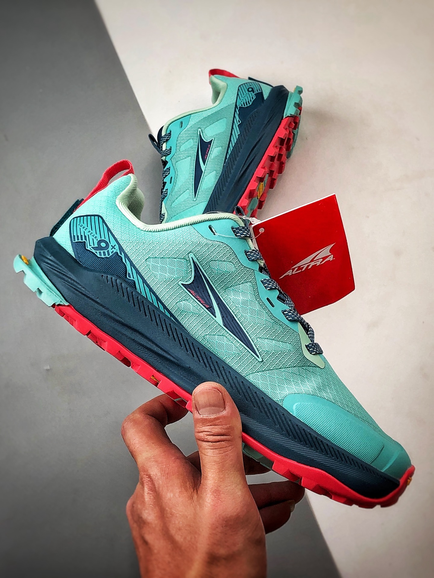 240 Altra Lone Peak 9+ 蓝绿 派峰9时尚舒适简约百搭透气跑步鞋