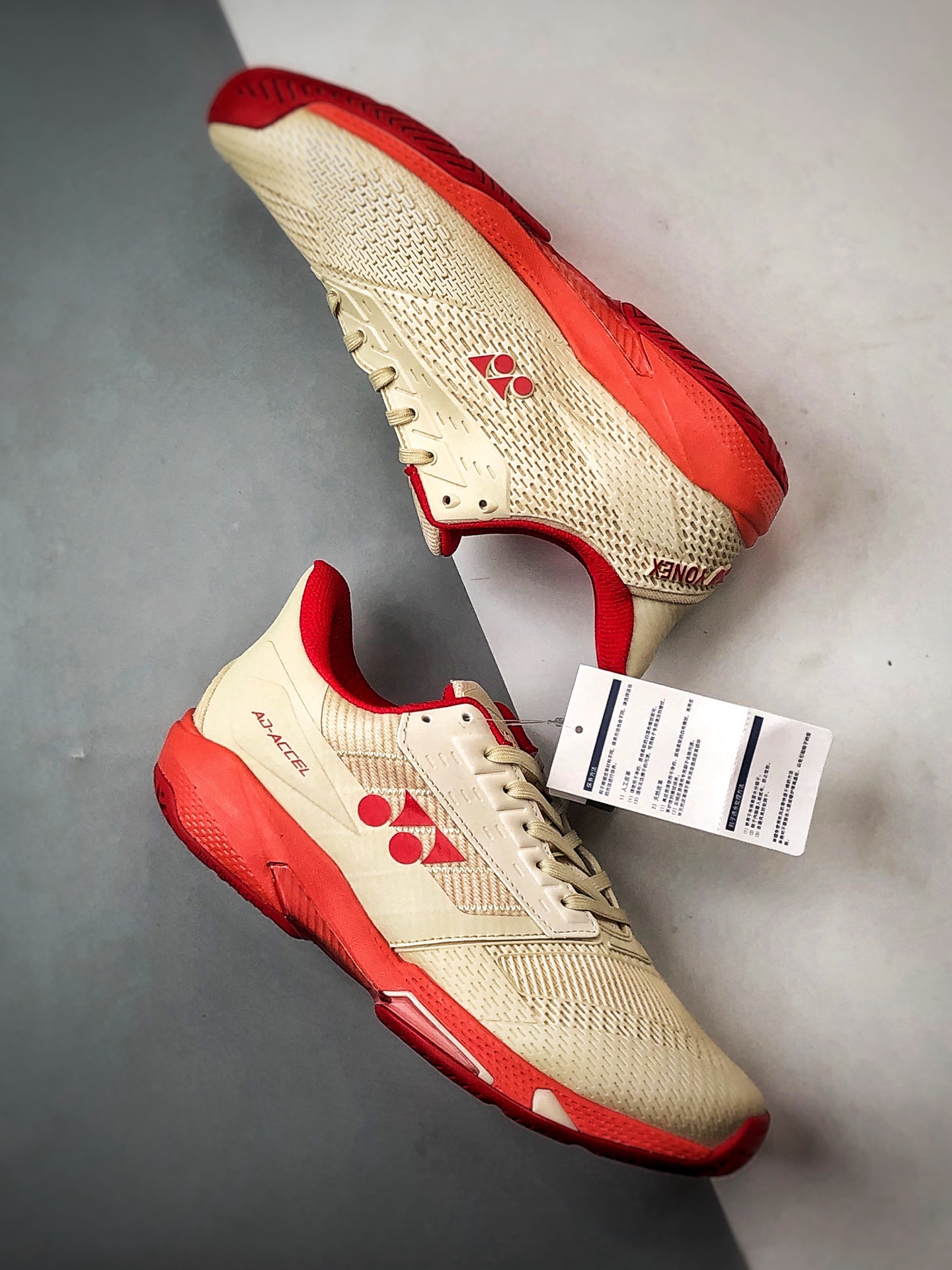 YONEX AD-ACCEL 米白红 尤尼克斯速度型专业舒适网球鞋-Top High Quatity Cheap Sneakers Fashion Clothing Clothes Bags handbags Shoes of all Brand wholesale With The best Quality And Beautiful Price from China Factory Chinese suppliers wholesaler seller YONEX AD-ACCEL 米白红 尤尼克斯速度型专业舒适网球鞋