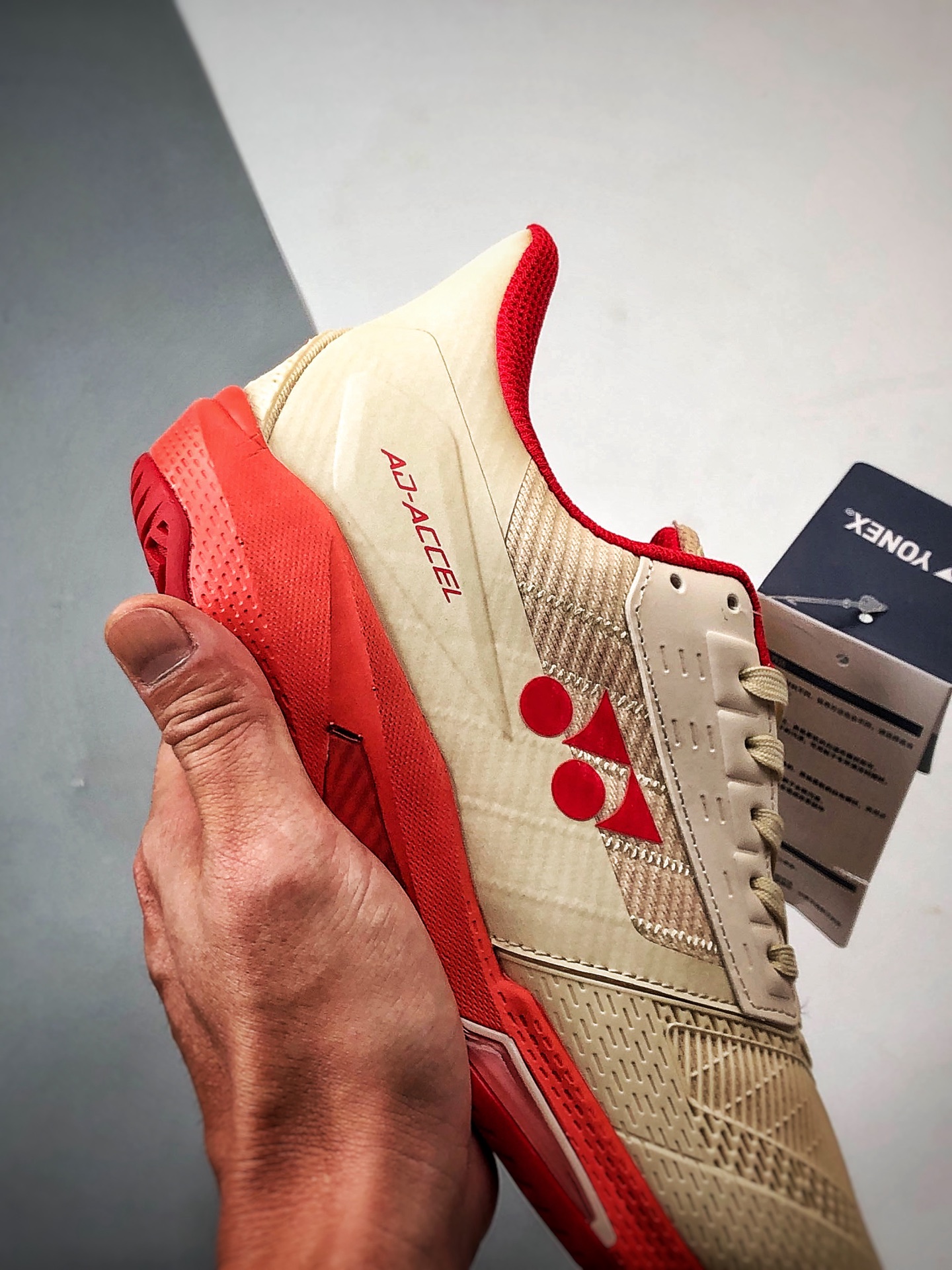 YONEX AD-ACCEL 米白红 尤尼克斯速度型专业舒适网球鞋-Top High Quatity Cheap Sneakers Fashion Clothing Clothes Bags handbags Shoes of all Brand wholesale With The best Quality And Beautiful Price from China Factory Chinese suppliers wholesaler seller YONEX AD-ACCEL 米白红 尤尼克斯速度型专业舒适网球鞋