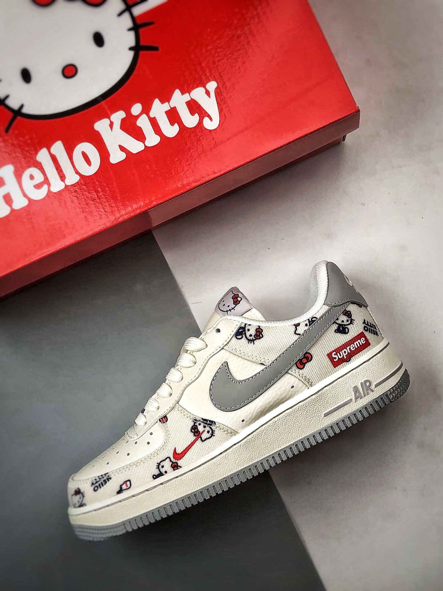 Sup x Air Force 1 Low 凯蒂猫米白灰 NH0601-608