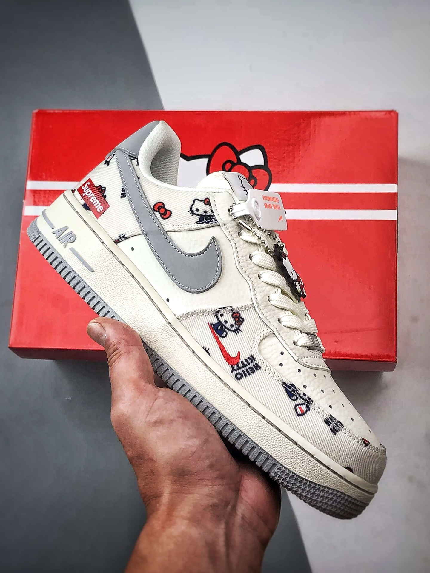 Sup x Air Force 1 Low 凯蒂猫米白灰 NH0601-608