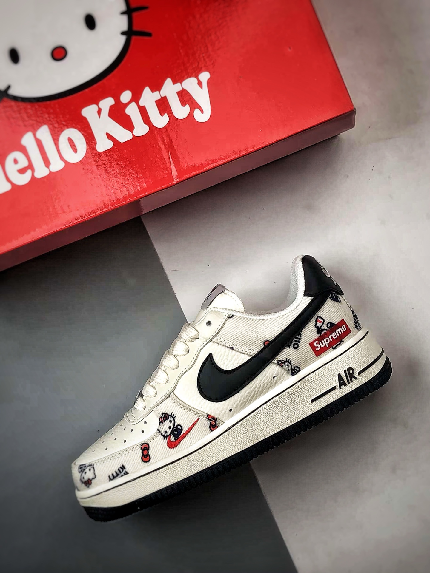 Sup x Air Force 1 Low 凯蒂猫米白黑 NH0601-607-Top High Quatity Cheap Sneakers Fashion Clothing Clothes Bags handbags Shoes of all Brand wholesale With The best Quality And Beautiful Price from China Factory Chinese suppliers wholesaler seller Sup x Air Force 1 Low 凯蒂猫米白黑 NH0601-607