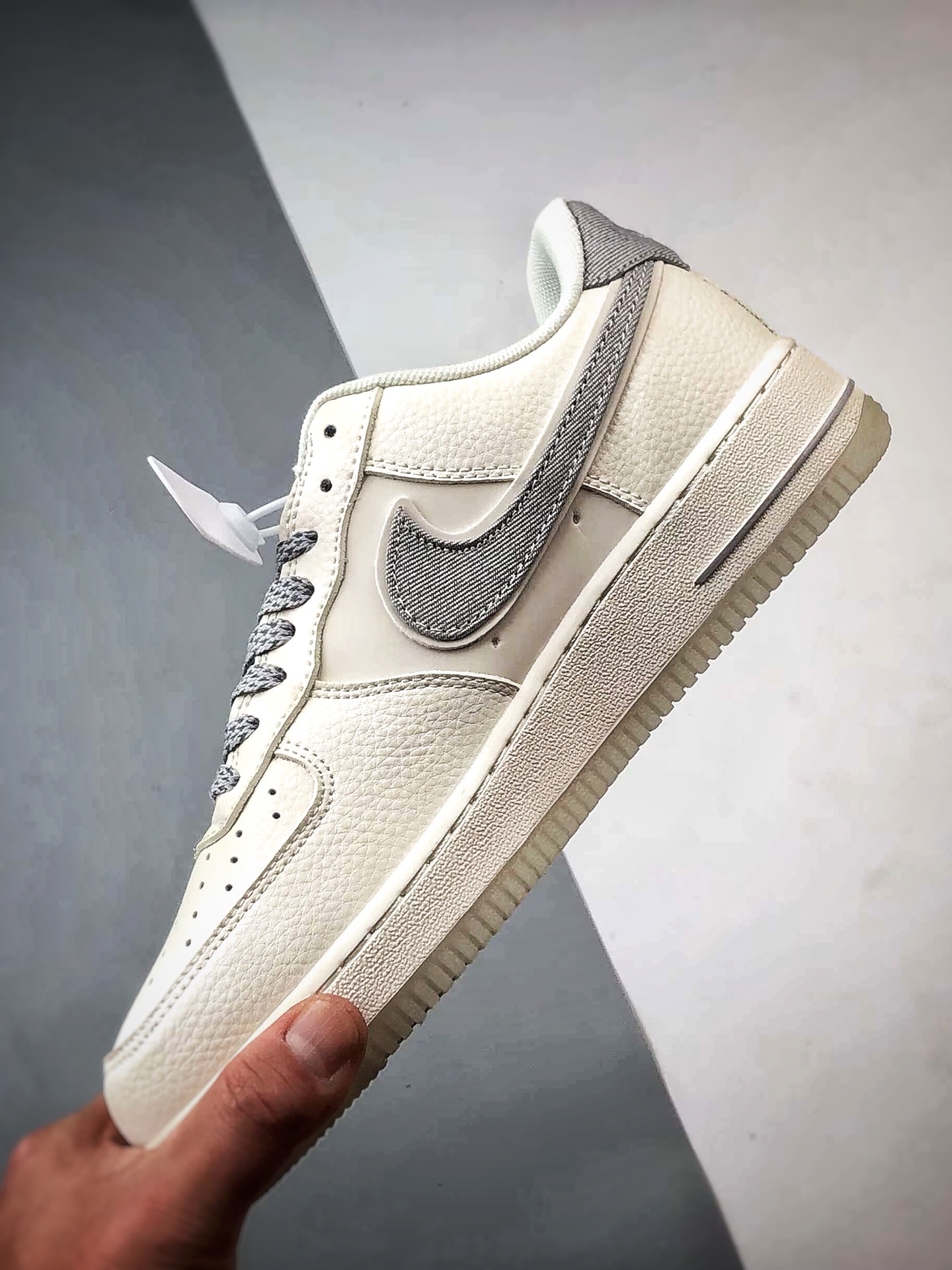 Stussy x Air Force 1 Low 米白灰牛仔钩 DN9688-106 Stussy x Air Force 1 Low 米白灰牛仔钩 DN9688-106