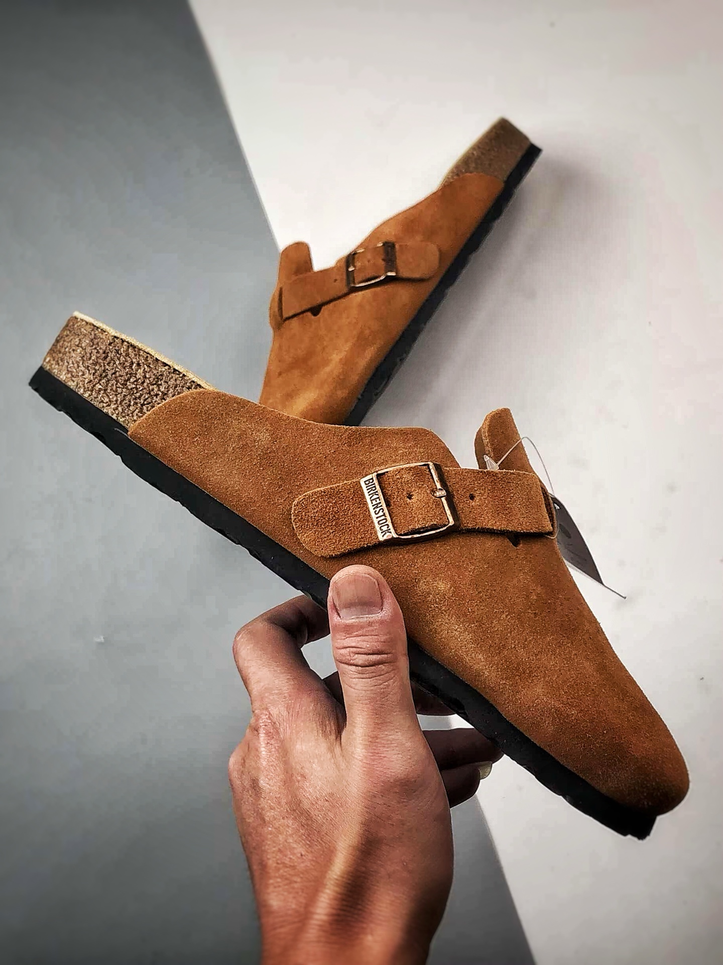 Birkenstock Boston 驼色 勃肯宽版休闲舒适搭扣包头拖鞋-Top High Quatity Cheap Sneakers Fashion Clothing Clothes Bags handbags Shoes of all Brand wholesale With The best Quality And Beautiful Price from China Factory Chinese suppliers wholesaler seller Birkenstock Boston 驼色 勃肯宽版休闲舒适搭扣包头拖鞋
