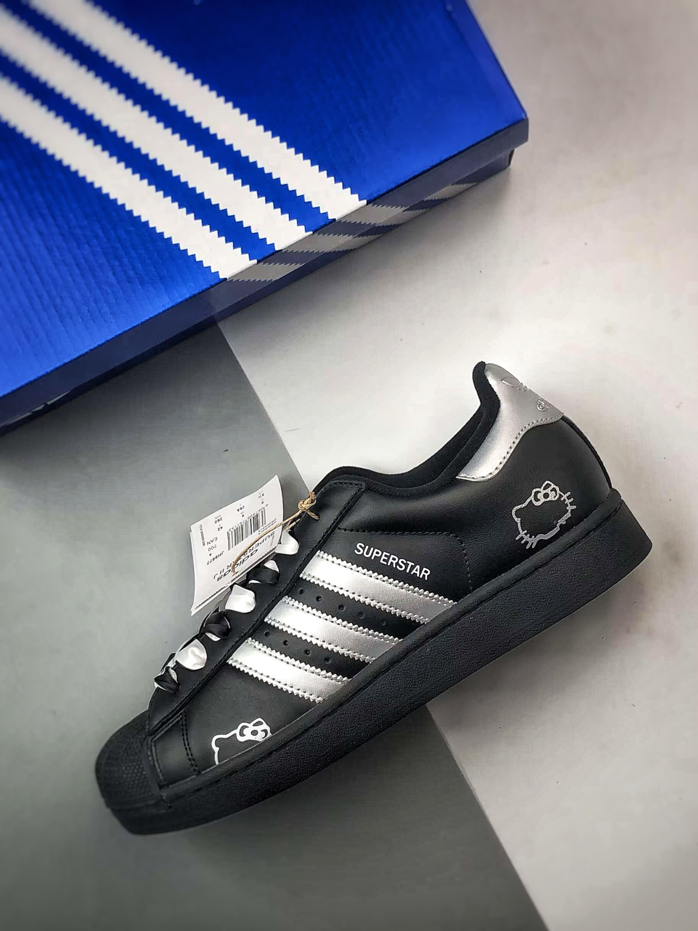 定制球鞋 Originals Superstar 2 月光喵 黑银贝壳头 JH9977-Top High Quatity Cheap Sneakers Fashion Clothing Clothes Bags handbags Shoes of all Brand wholesale With The best Quality And Beautiful Price from China Factory Chinese suppliers wholesaler seller 定制球鞋 Originals Superstar 2 月光喵 黑银贝壳头 JH9977