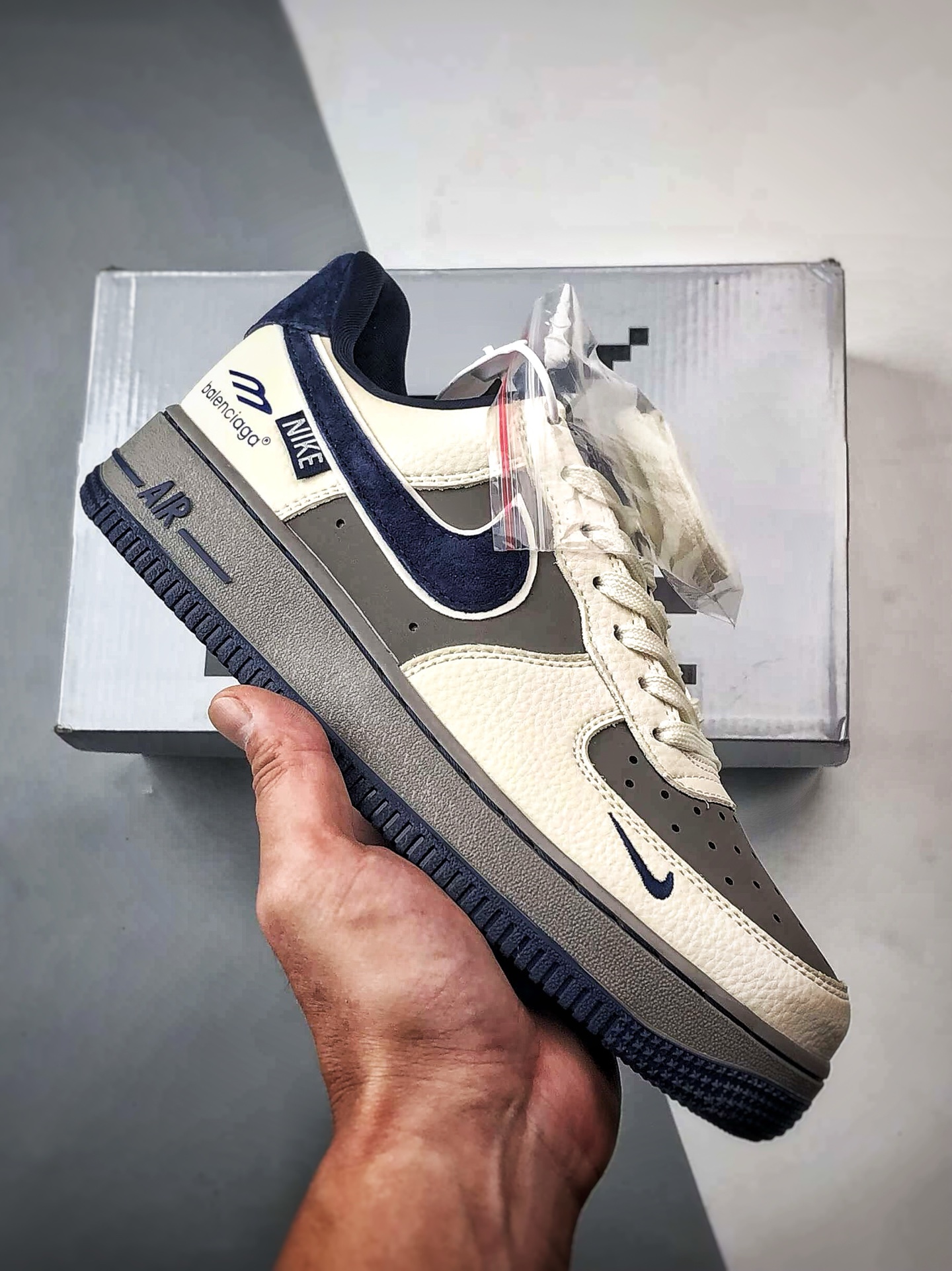 Blcg x TNF x Air Force 1 Low 米灰蓝 LD1999-033 Blcg x TNF x Air Force 1 Low 米灰蓝 LD1999-033