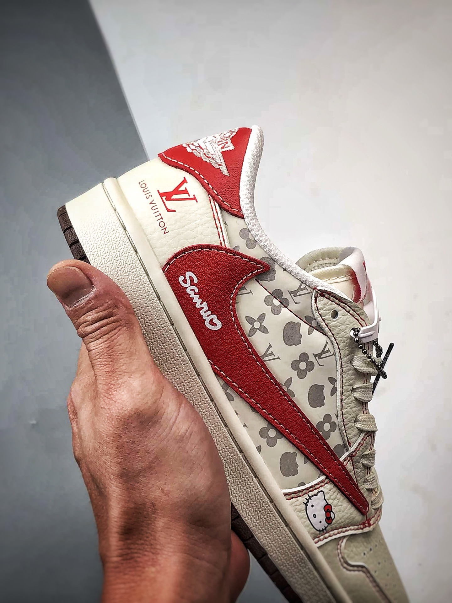 Air Jordan 1 Low ”高端定制” LV印花米白红 HF0591-001-Top High Quatity Cheap Sneakers Fashion Clothing Clothes Bags handbags Shoes of all Brand wholesale With The best Quality And Beautiful Price from China Factory Chinese suppliers wholesaler seller Air Jordan 1 Low ”高端定制” LV印花米白红 HF0591-001