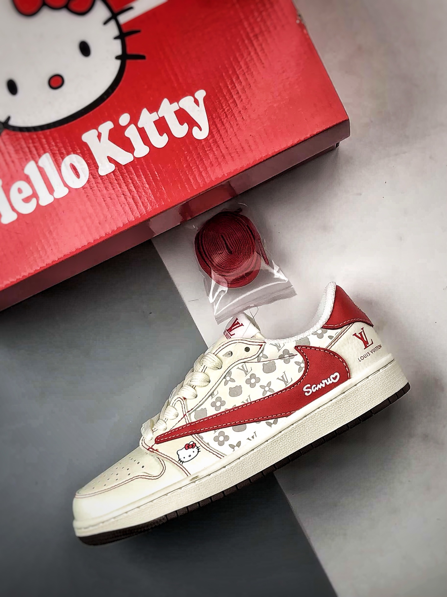 Air Jordan 1 Low ”高端定制” LV印花米白红 HF0591-001-Top High Quatity Cheap Sneakers Fashion Clothing Clothes Bags handbags Shoes of all Brand wholesale With The best Quality And Beautiful Price from China Factory Chinese suppliers wholesaler seller Air Jordan 1 Low ”高端定制” LV印花米白红 HF0591-001