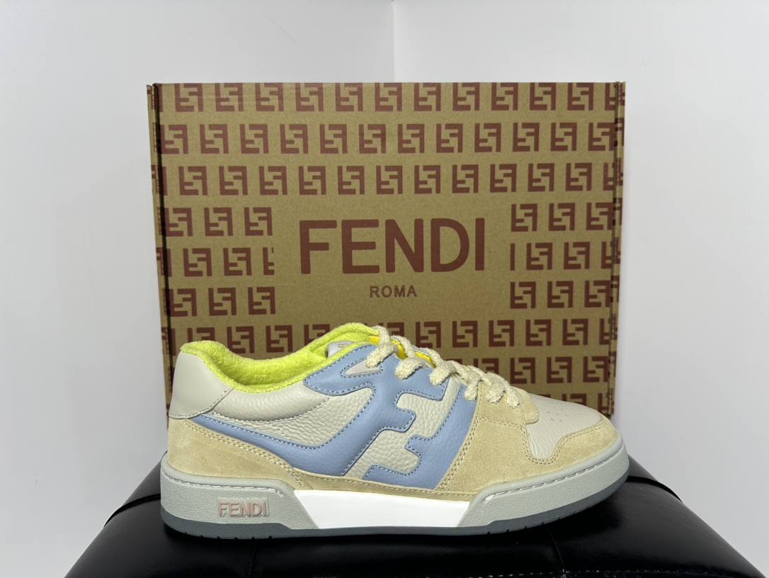 FENDI Match sneaters 芬迪皮革低帮时尚运动板鞋