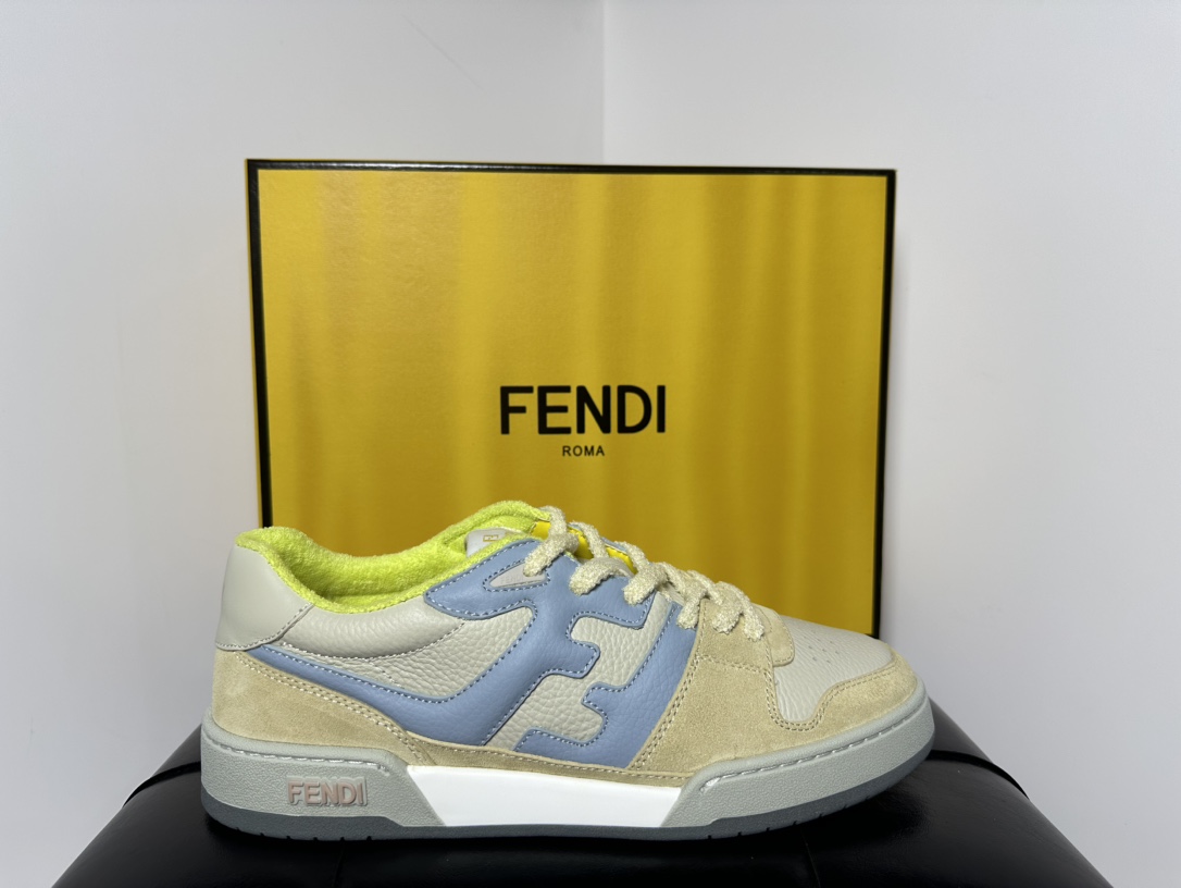 FENDI Match sneaters 芬迪皮革低帮时尚运动板鞋