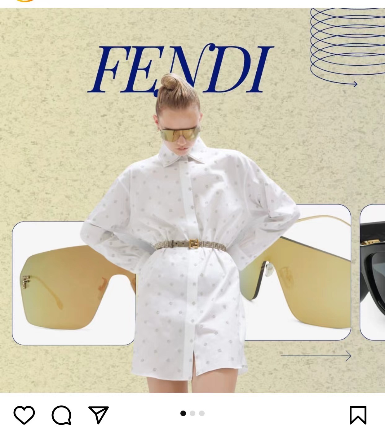 护目镜FENDI*FE4121USIZE:145-0