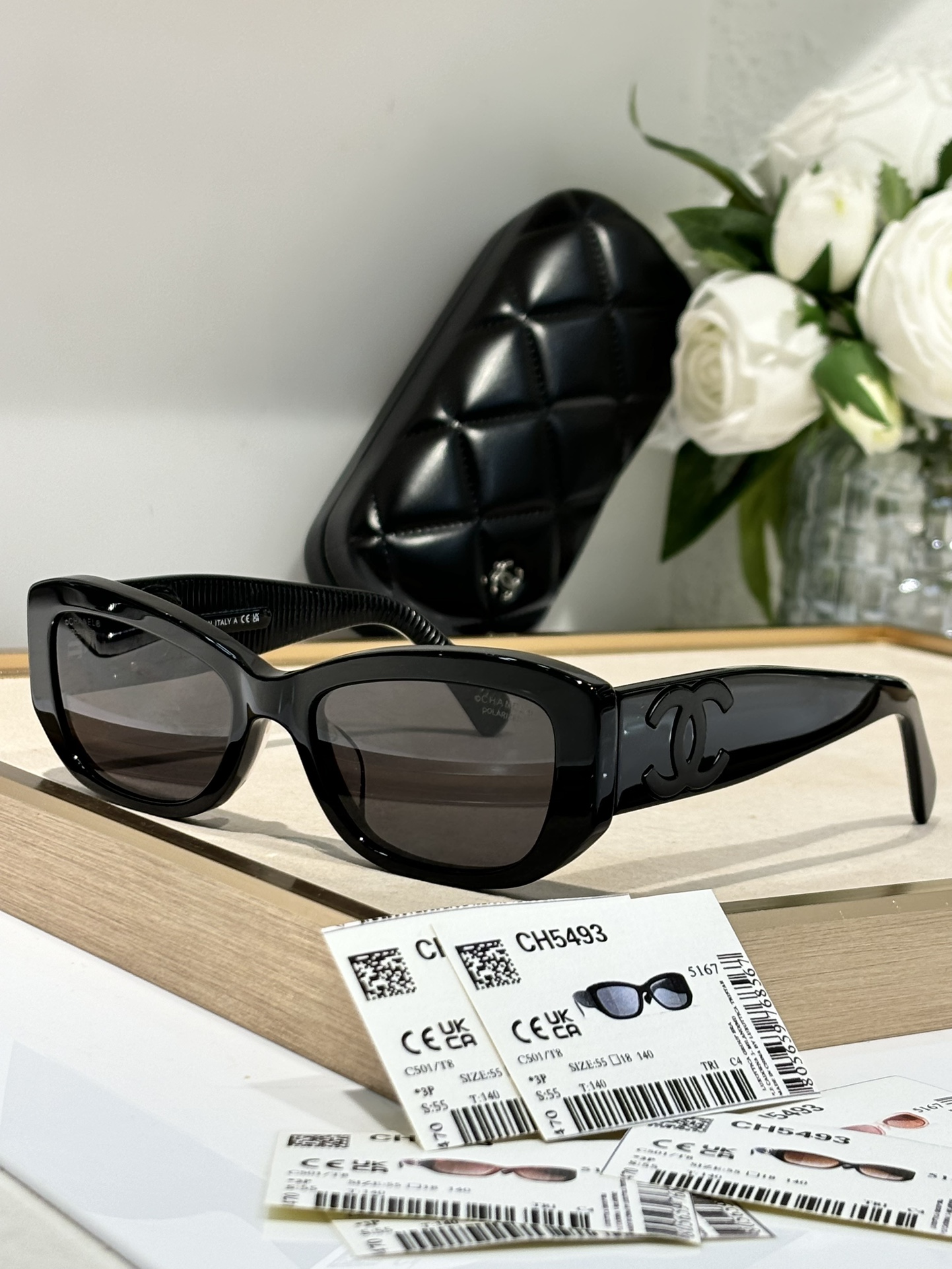  Chane*
Mod：5493-A
Size：55-18-140
不谢幕的双c logo 
