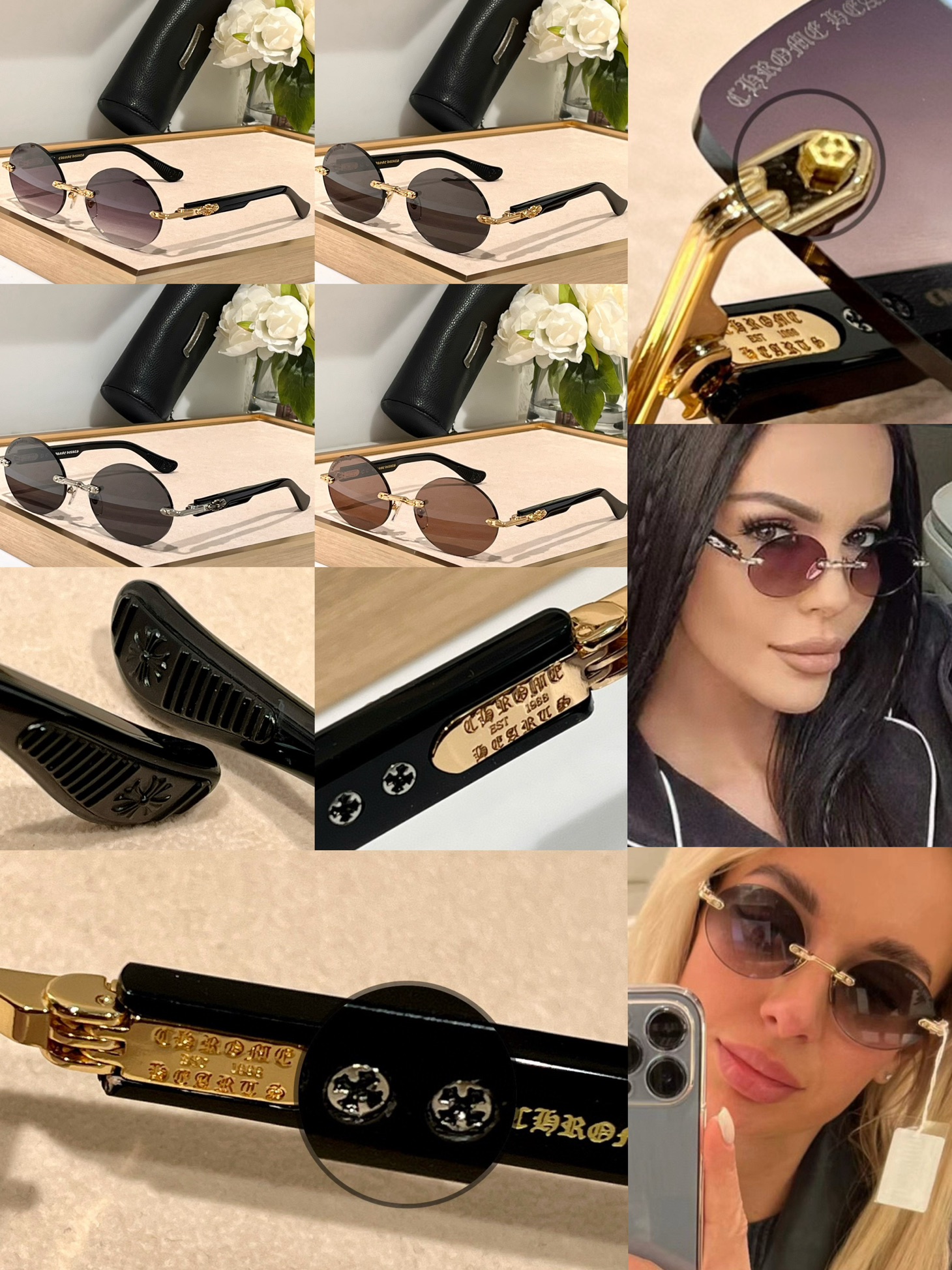 [Chrome Hearts Hats]ChromeHearts Mod: DEEPIII Round Size: 57 口 20 146 The qual