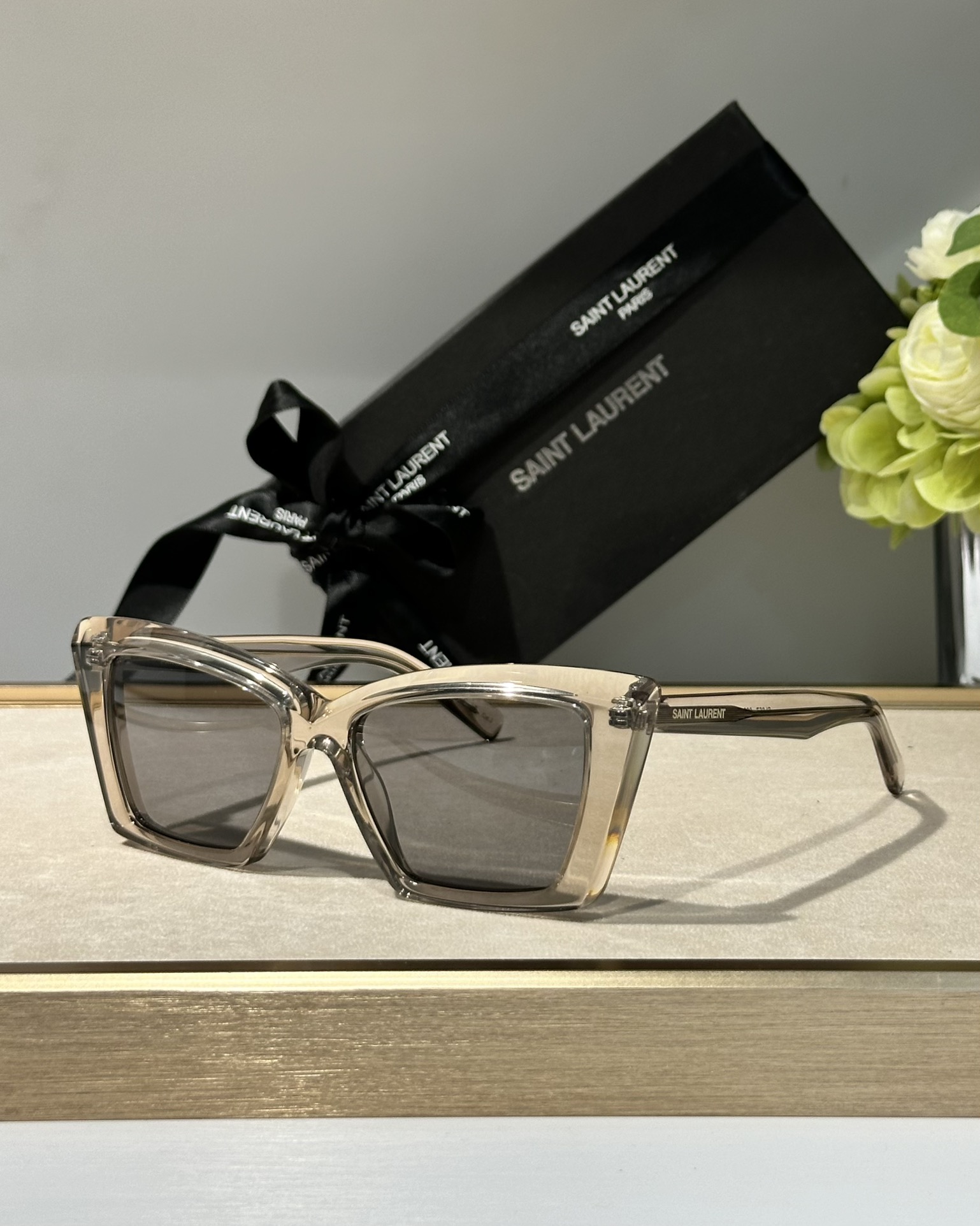 High-end small sign Circle It’s new! Saint Lauren* Mod: SL 657 Size: 54-17-145 Zenium - 图片 5