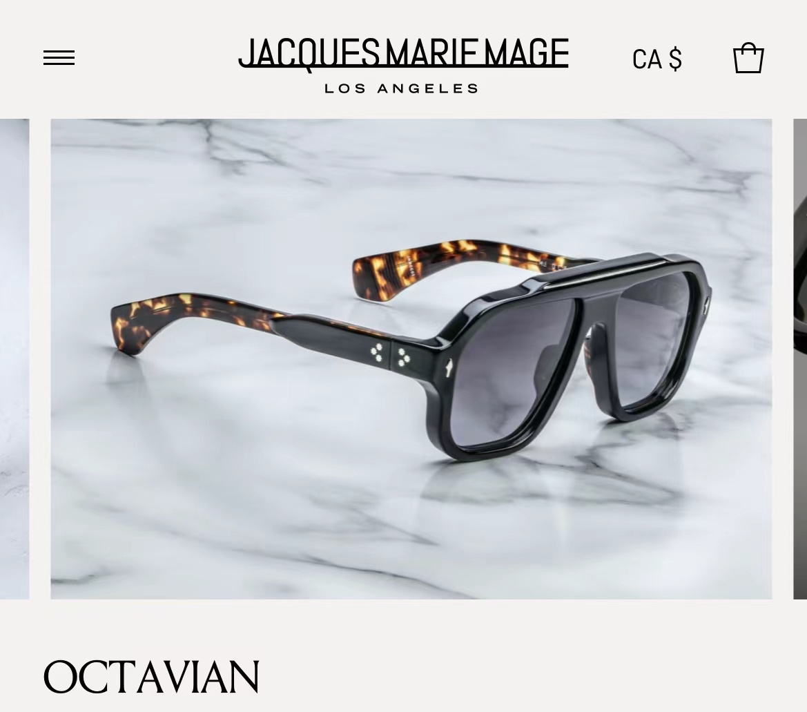  JACQUES MARIE MAGE
日本手工眼镜 
MODEL：OCTAVIAN  
SIZE54口