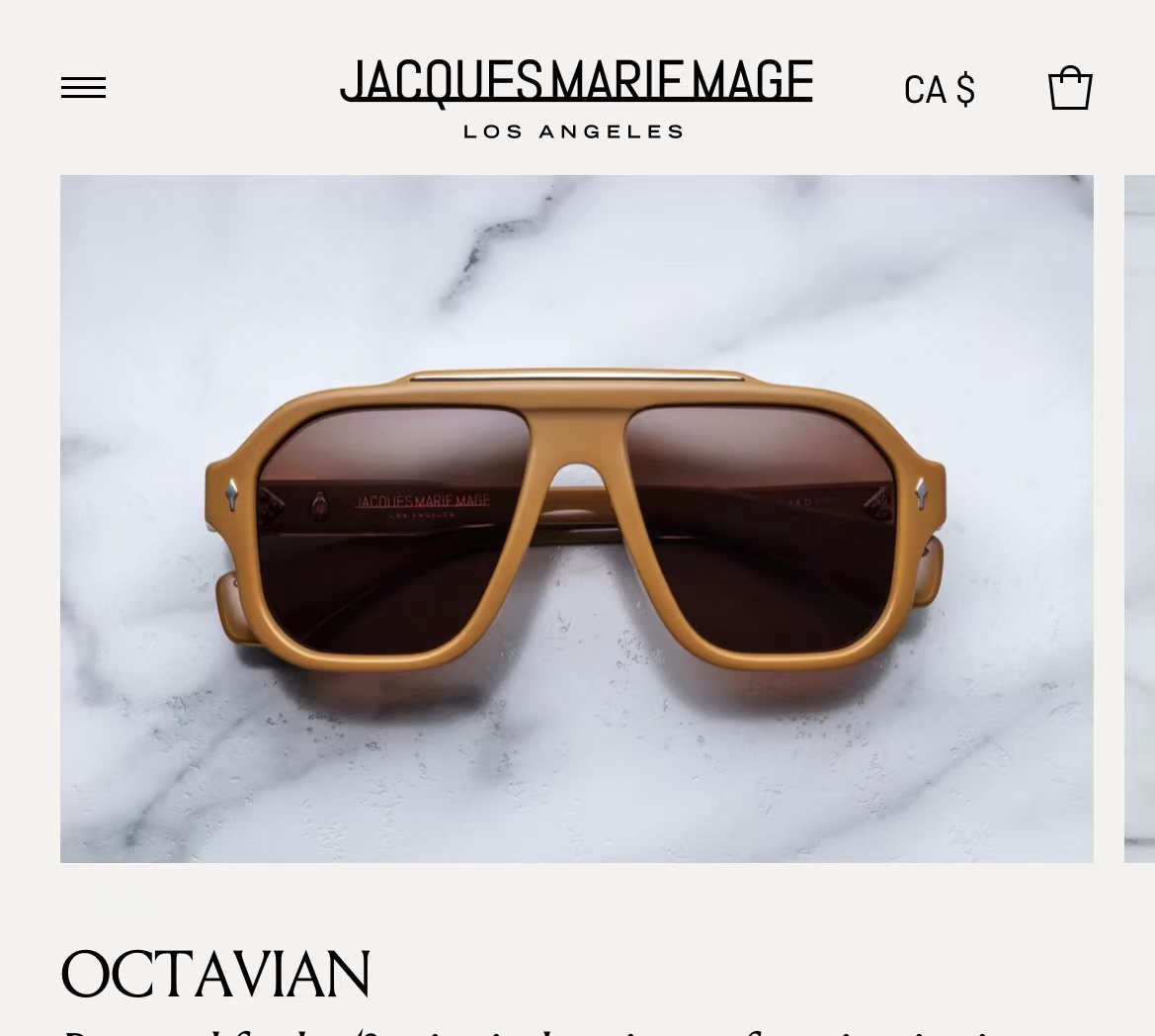  JACQUES MARIE MAGE
日本手工眼镜 
MODEL：OCTAVIAN  
SIZE54口