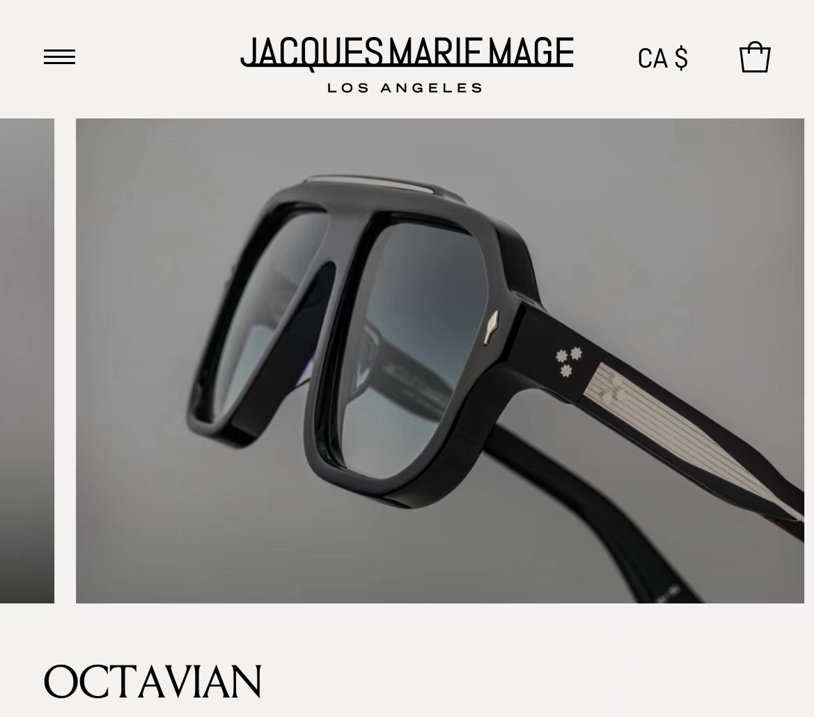  JACQUES MARIE MAGE
日本手工眼镜 
MODEL：OCTAVIAN  
SIZE54口