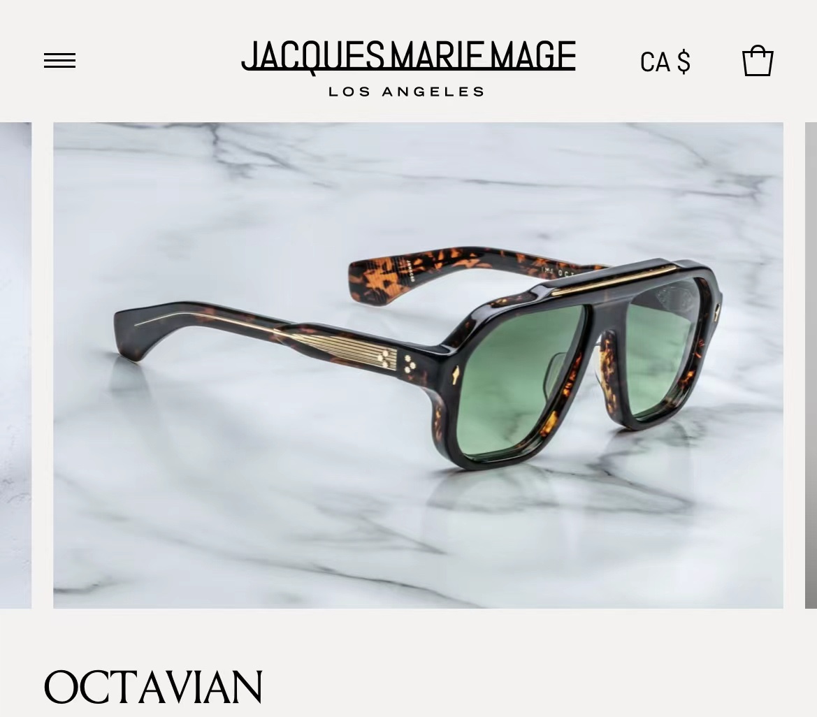  JACQUES MARIE MAGE
日本手工眼镜 
MODEL：OCTAVIAN  
SIZE54口