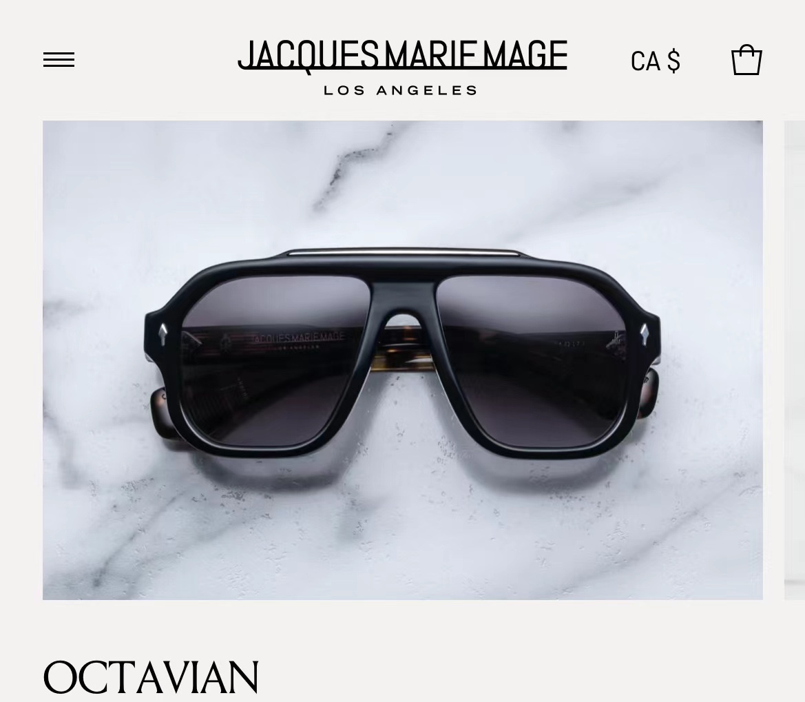  JACQUES MARIE MAGE
日本手工眼镜 
MODEL：OCTAVIAN  
SIZE54口