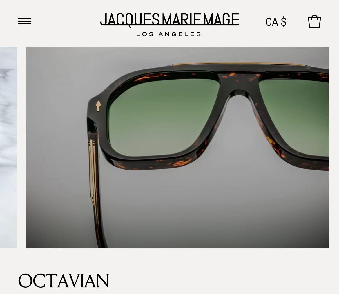  JACQUES MARIE MAGE
日本手工眼镜 
MODEL：OCTAVIAN  
SIZE54口