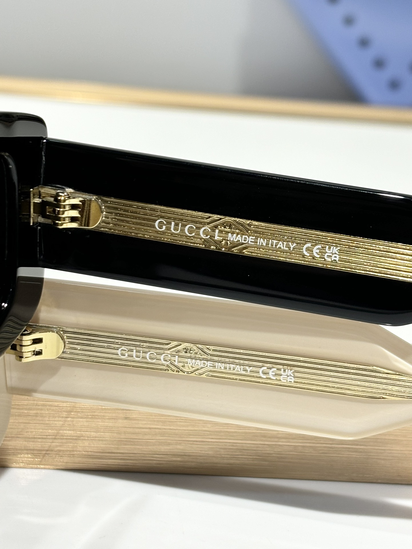  Gucc #新品 高版本
𝓰𝓾𝓬𝓬𝓲原版定制加厚板料
MODEL：GG1528S
SIZE：53口18
