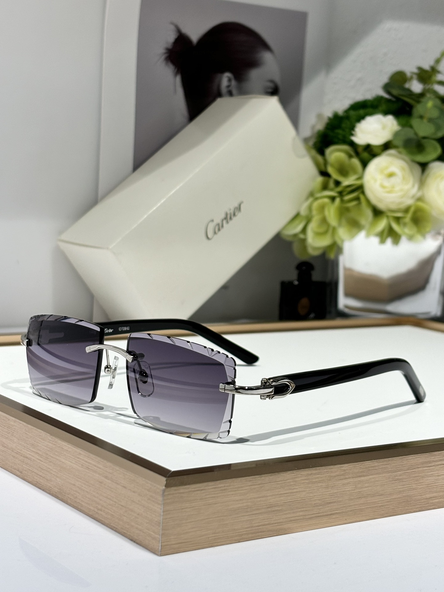 切边U型CARTIER*Mod:CT0243Size:55-18-140