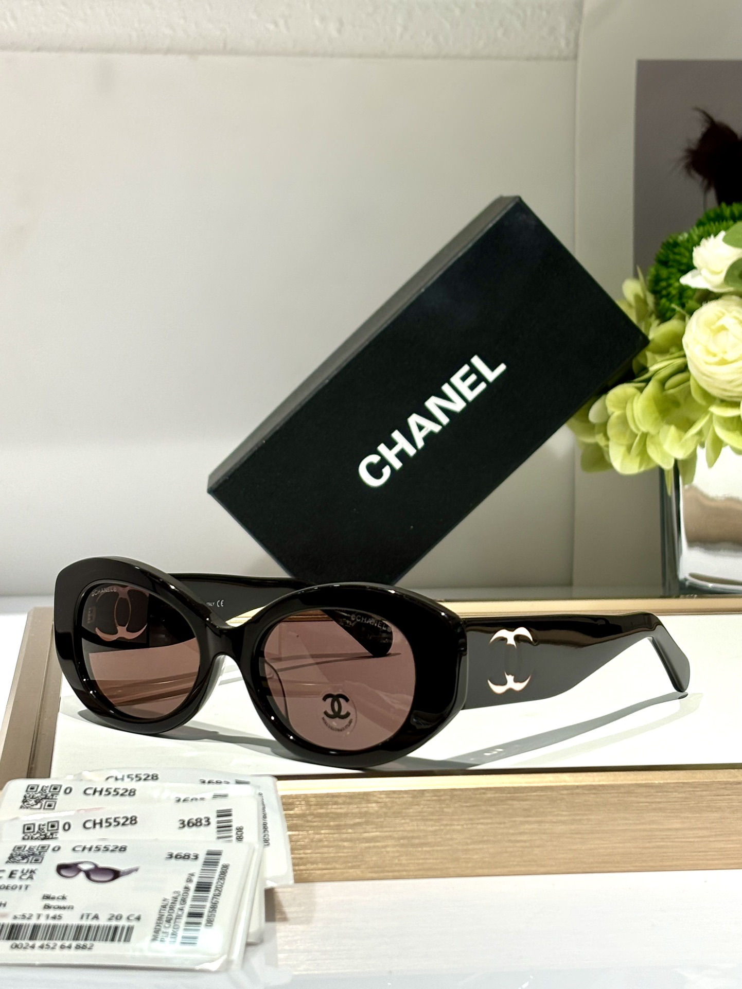 CHANELMODELCH5528SIZE52口20-145偏光片是纯尼龙原版镜片