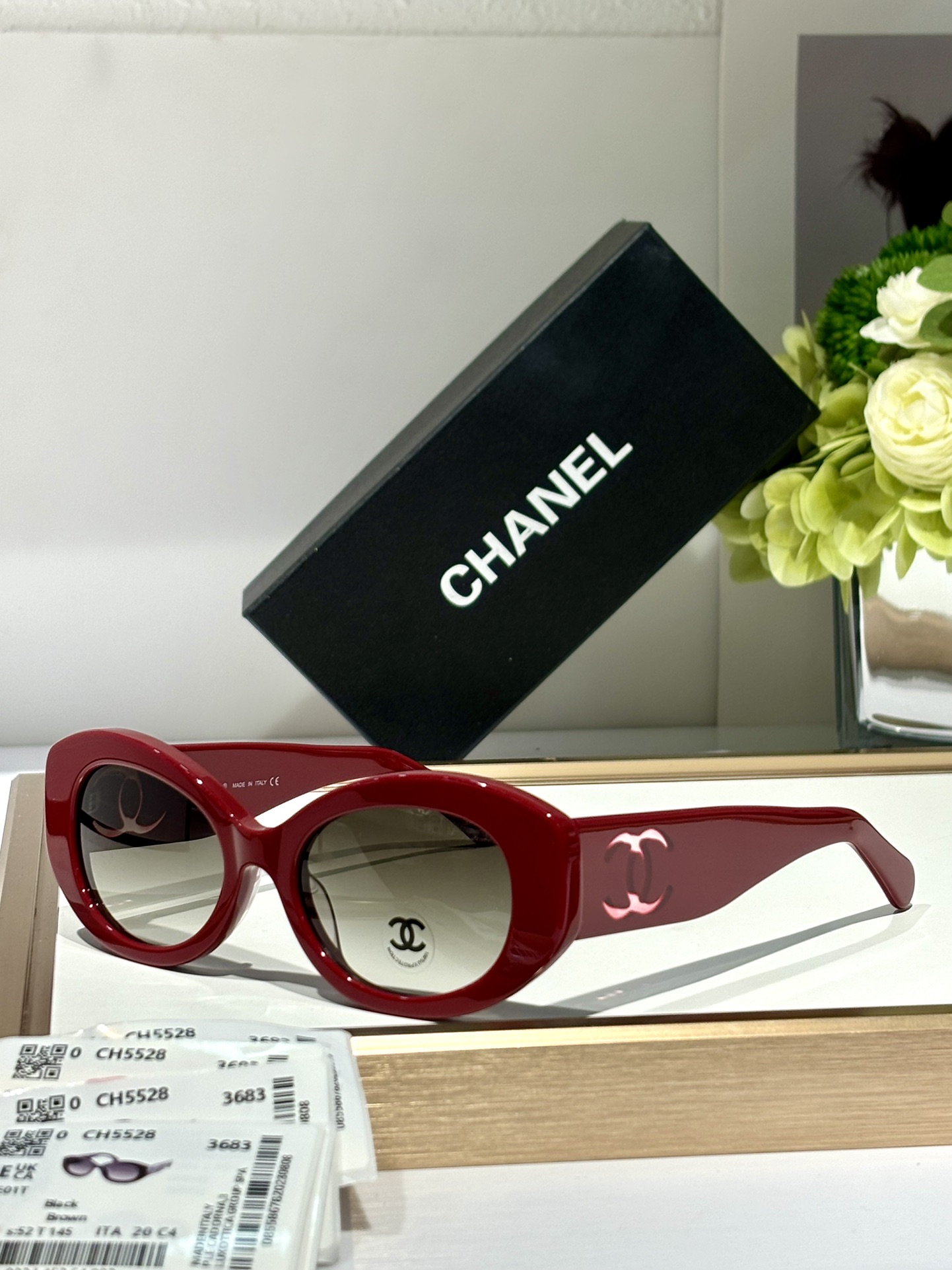 CHANELMODELCH5528SIZE52口20-145偏光片是纯尼龙原版镜片