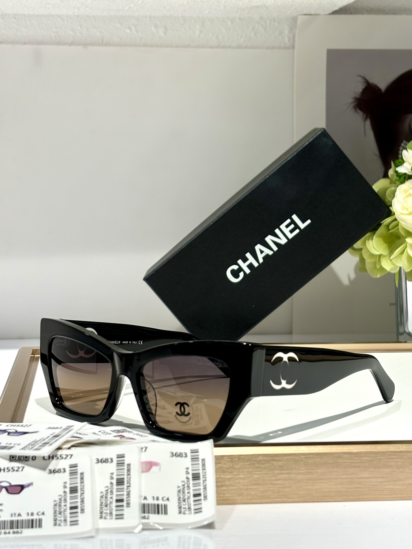 CHANELMODELCH5527SIZE53口18-145偏光片是纯尼龙原版镜片