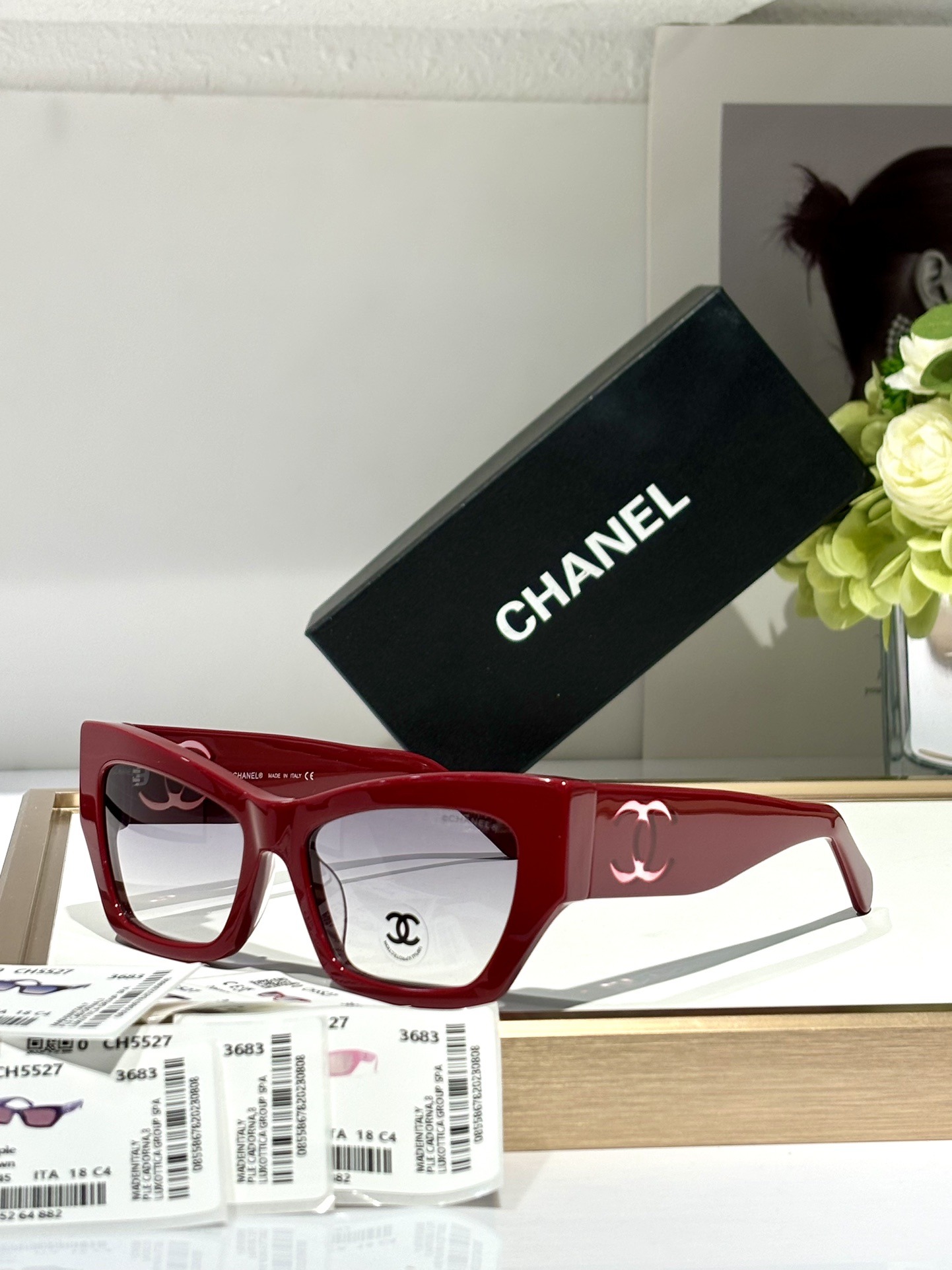 CHANELMODELCH5527SIZE53口18-145偏光片是纯尼龙原版镜片