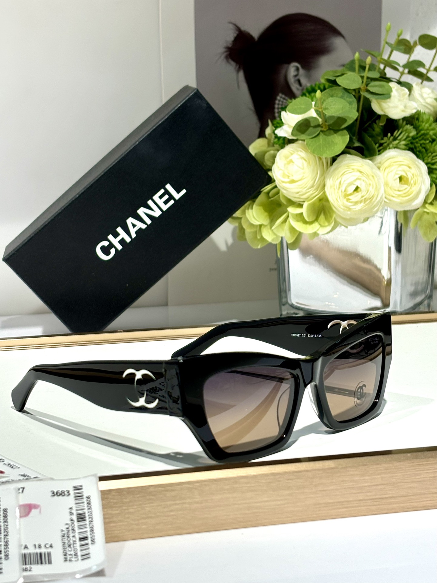 CHANELMODELCH5527SIZE53口18-145偏光片是纯尼龙原版镜片