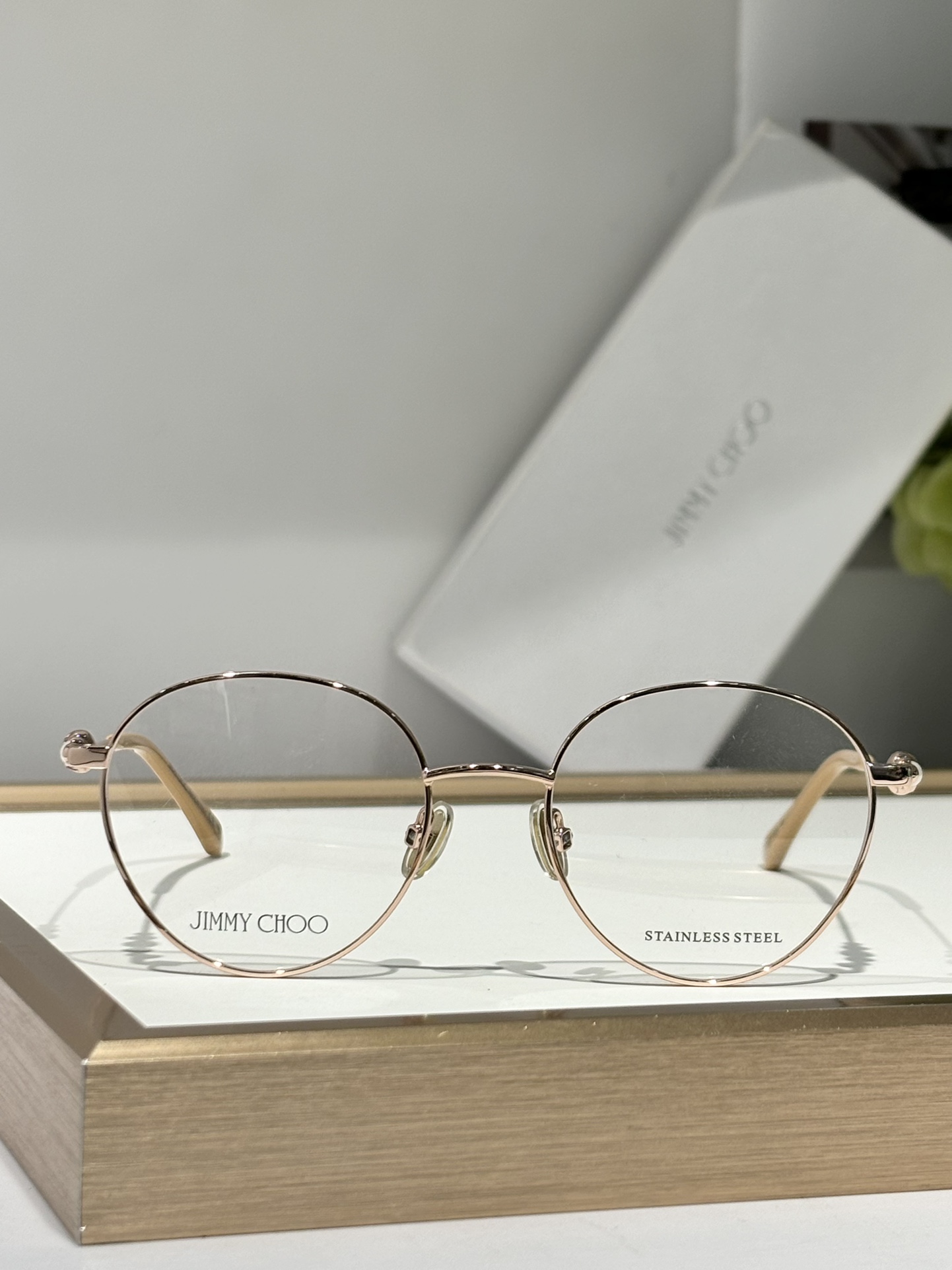 Jimmycho. Rose gold. High-quality frame JC 338 Size: 50-19-145 - 图片 4