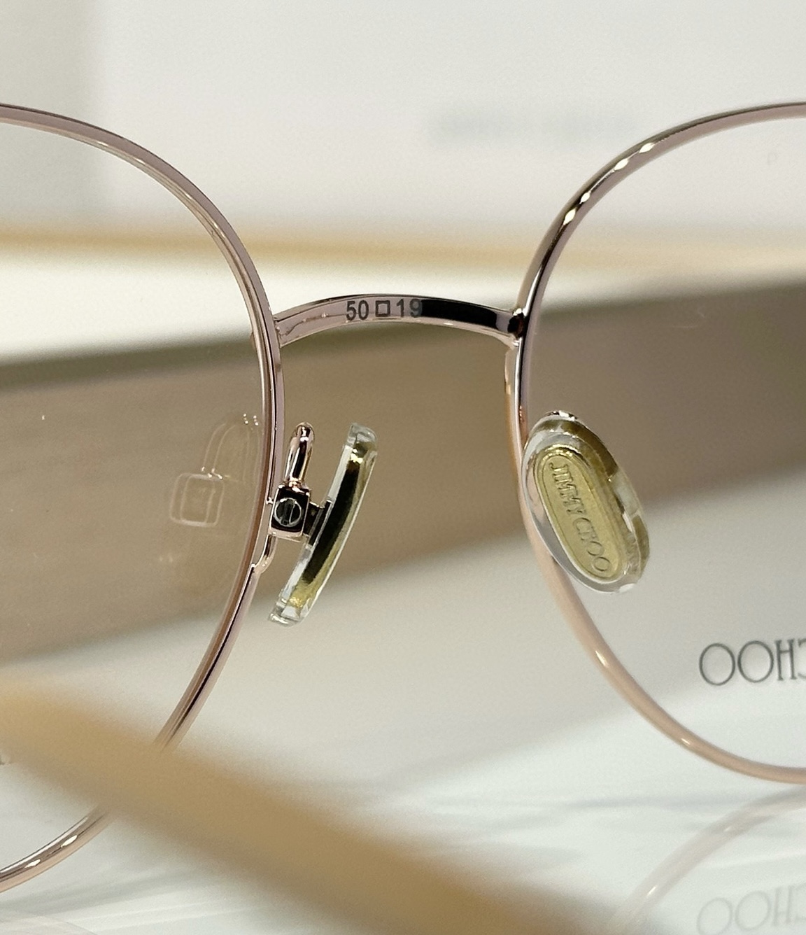 Jimmycho. Rose gold. High-quality frame JC 338 Size: 50-19-145 - 图片 8