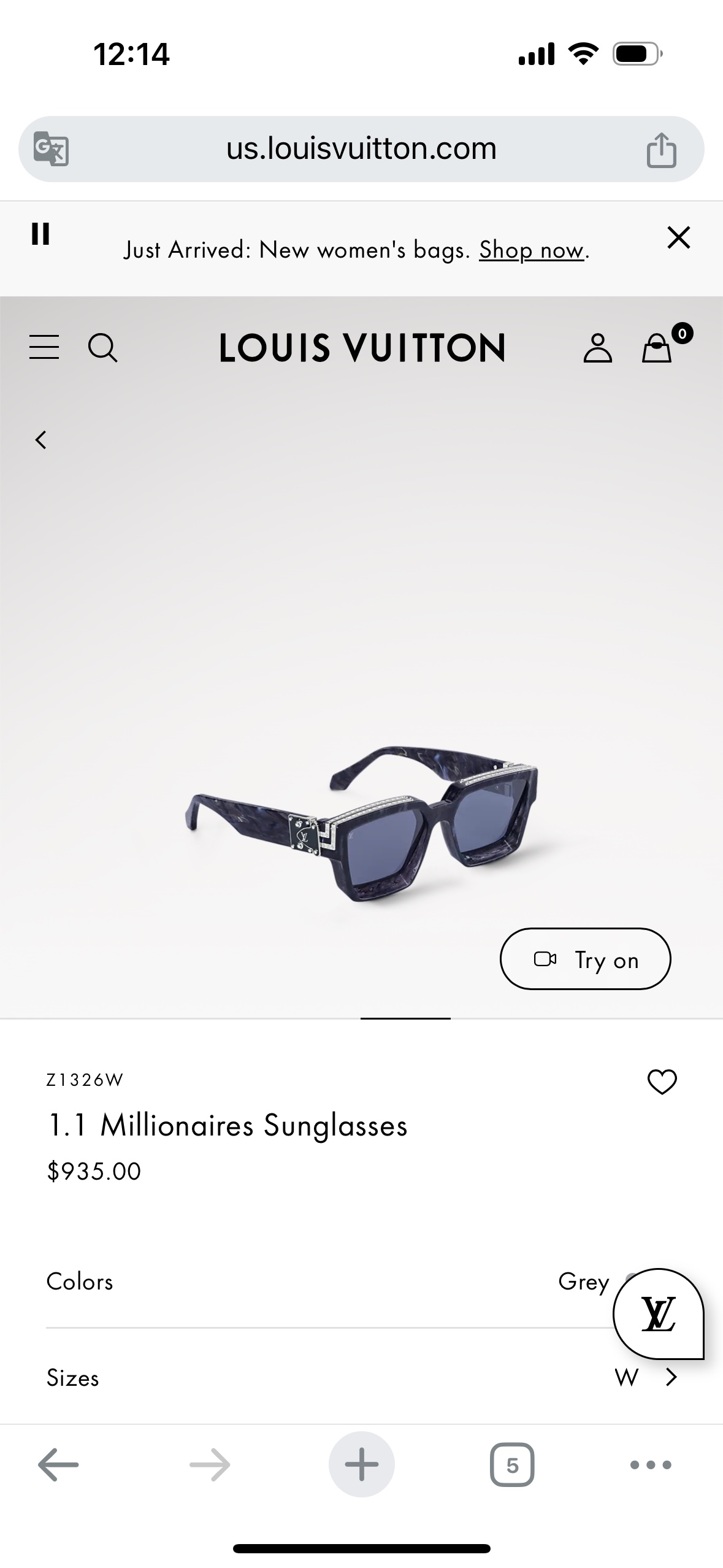  24/25 Add new colors
TOP QUALITY 
LV96006 Millionai