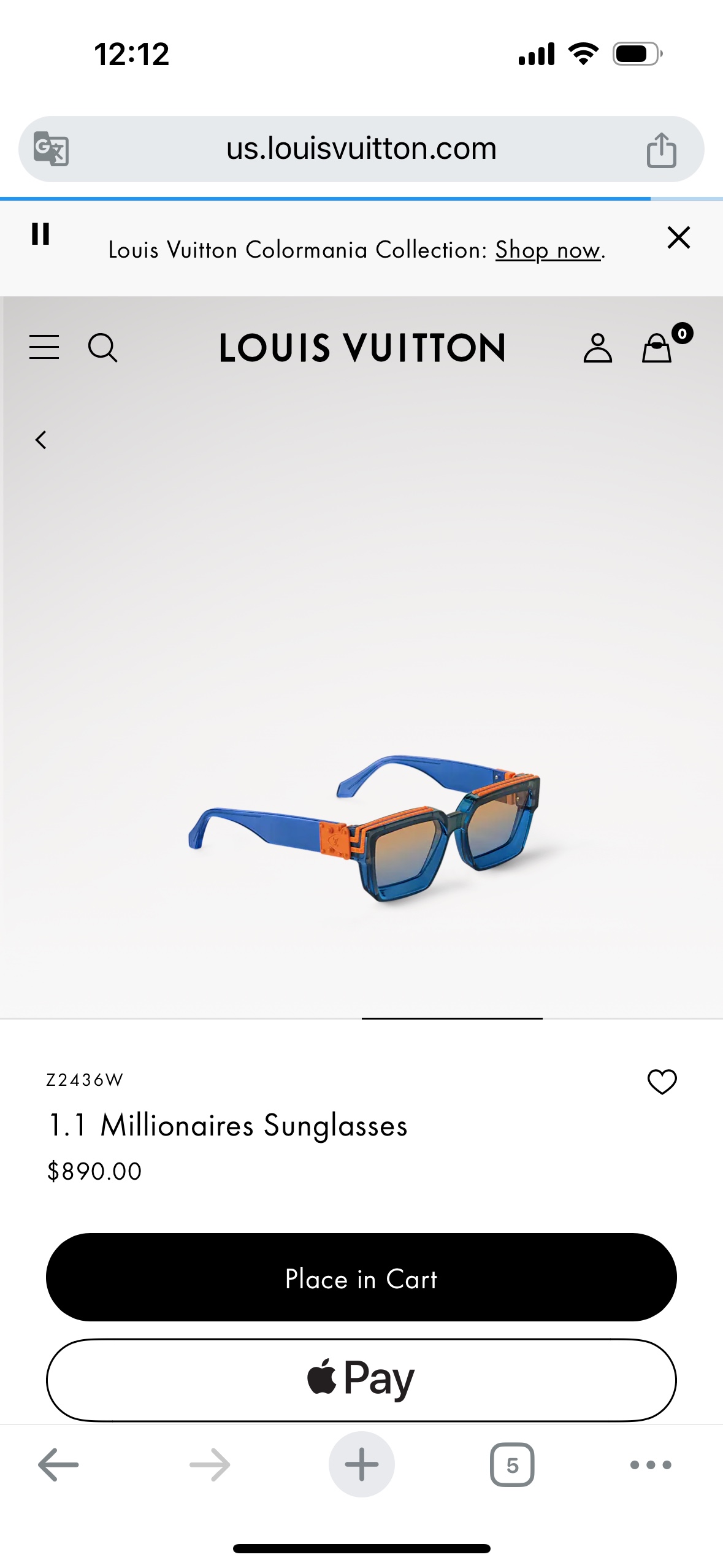  24/25 Add new colors
TOP QUALITY 
LV96006 Millionai
