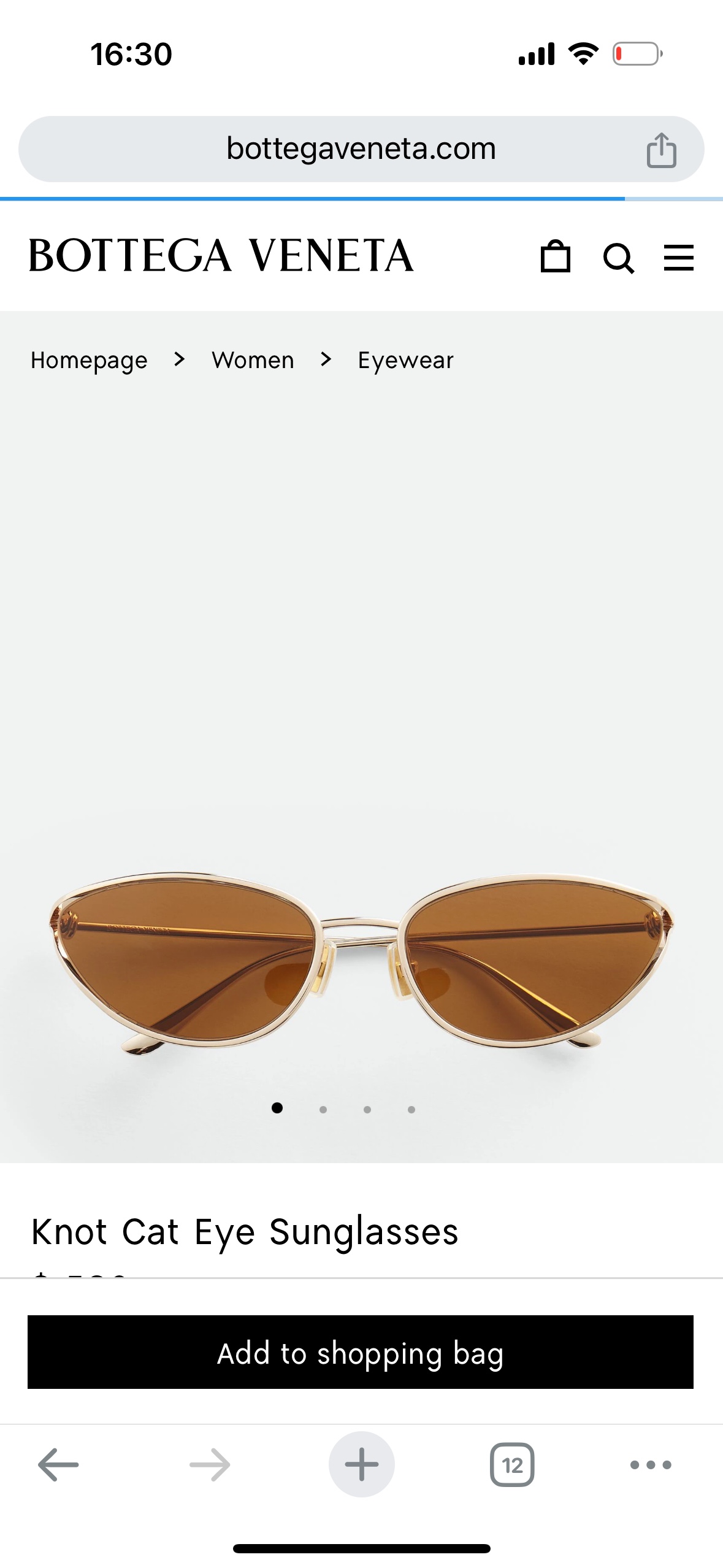 Bottega Veneta Sunglasses BV1330S Original Quality, Size 57-19-130, Confirm Nasal Fit, No Fading, Handsome Look - 图片 1