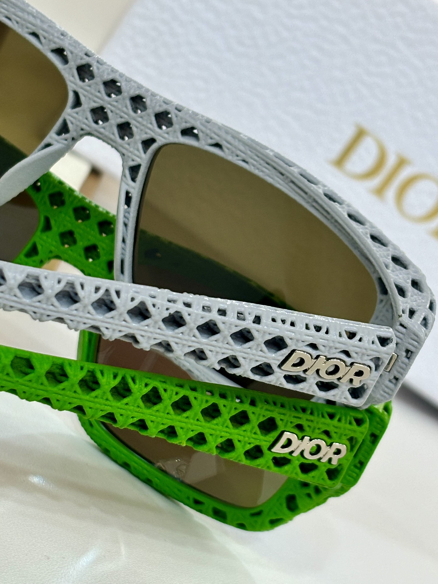 Dio*独家NFC防伪包装Mod3DS1ISize57-18-新工艺3D打印Dior3DS1I长方形太阳