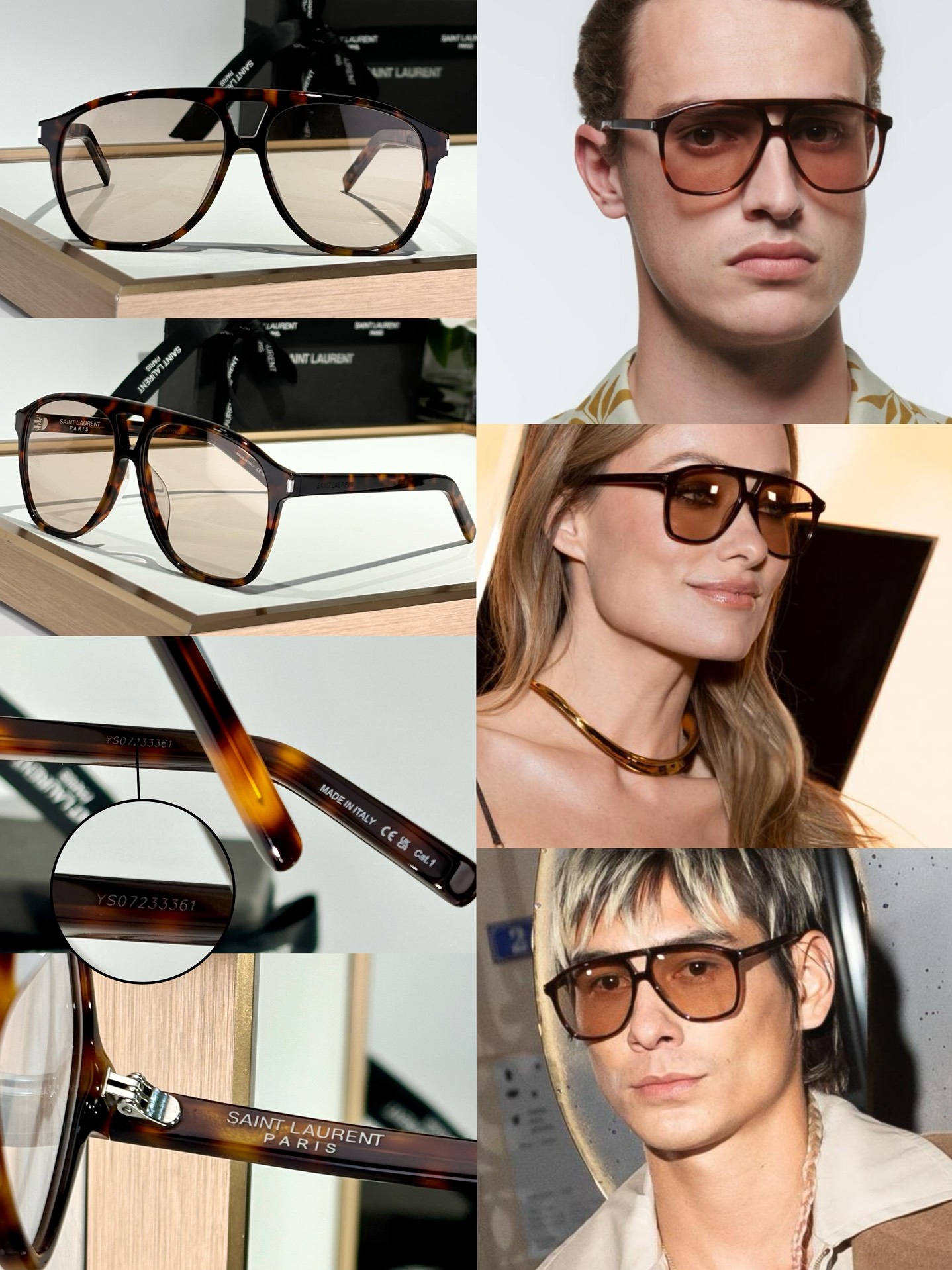 Today’s spot color. Saint Lauren* Mod: SL596 Size: 58-14-145 Details Beautiful - 图片 3