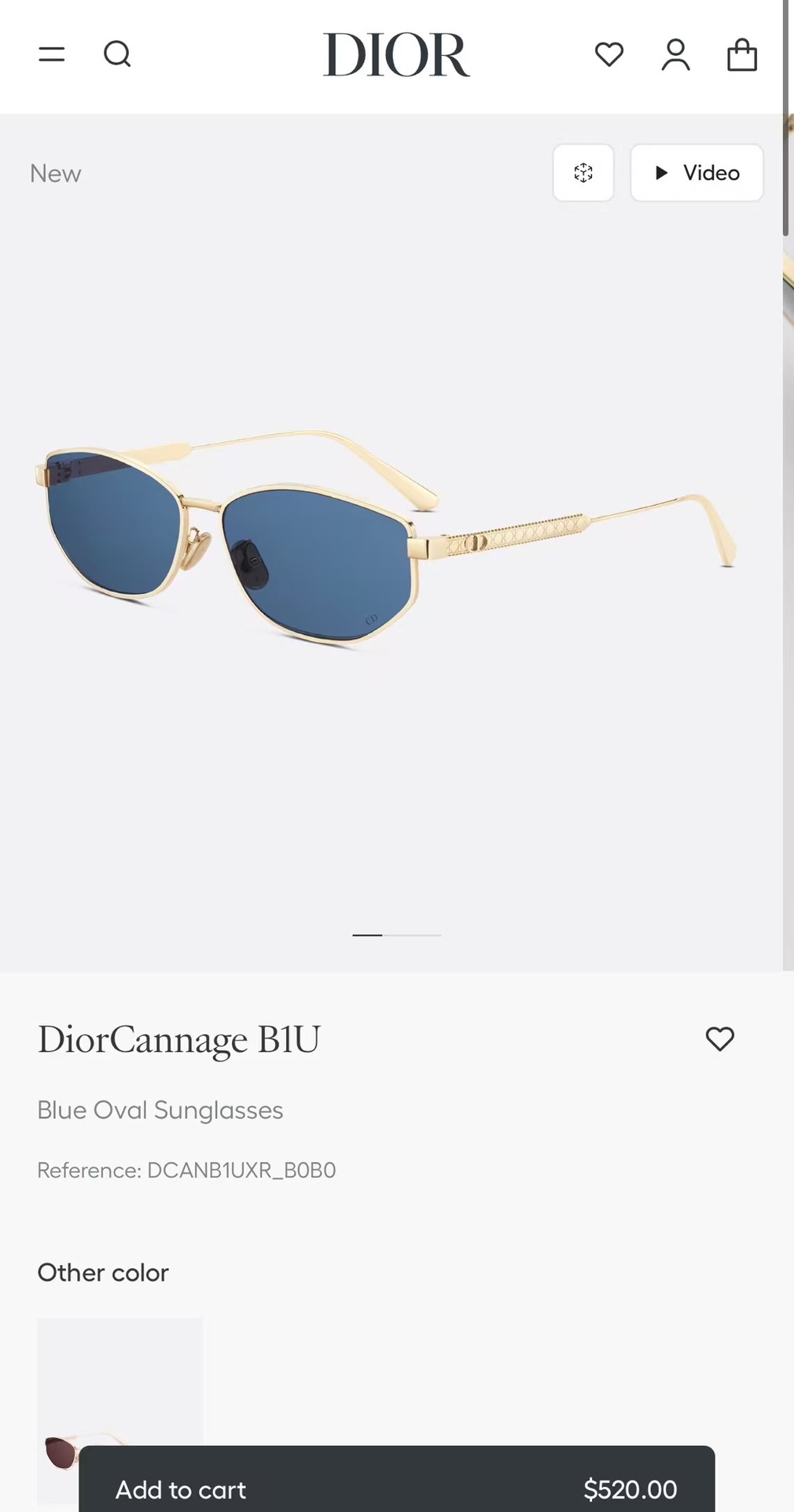 DIOR*NewMod:CannageB1USIZE:57-14-140