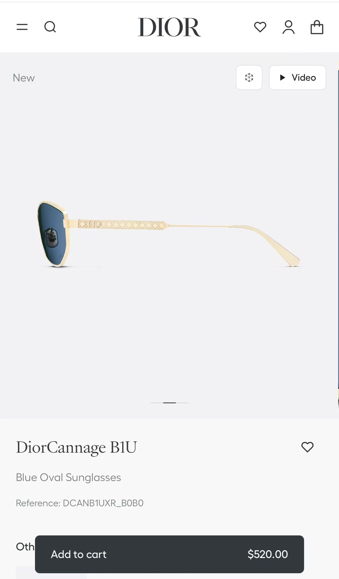 DIOR*NewMod:CannageB1USIZE:57-14-140