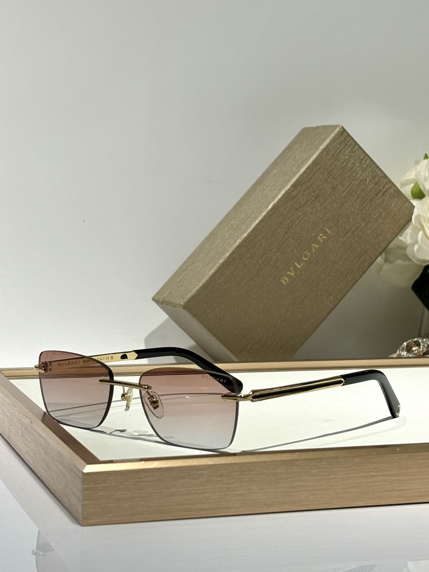 BVLGAR*无框太阳镜MODELBV40028USIZE58口18-145
