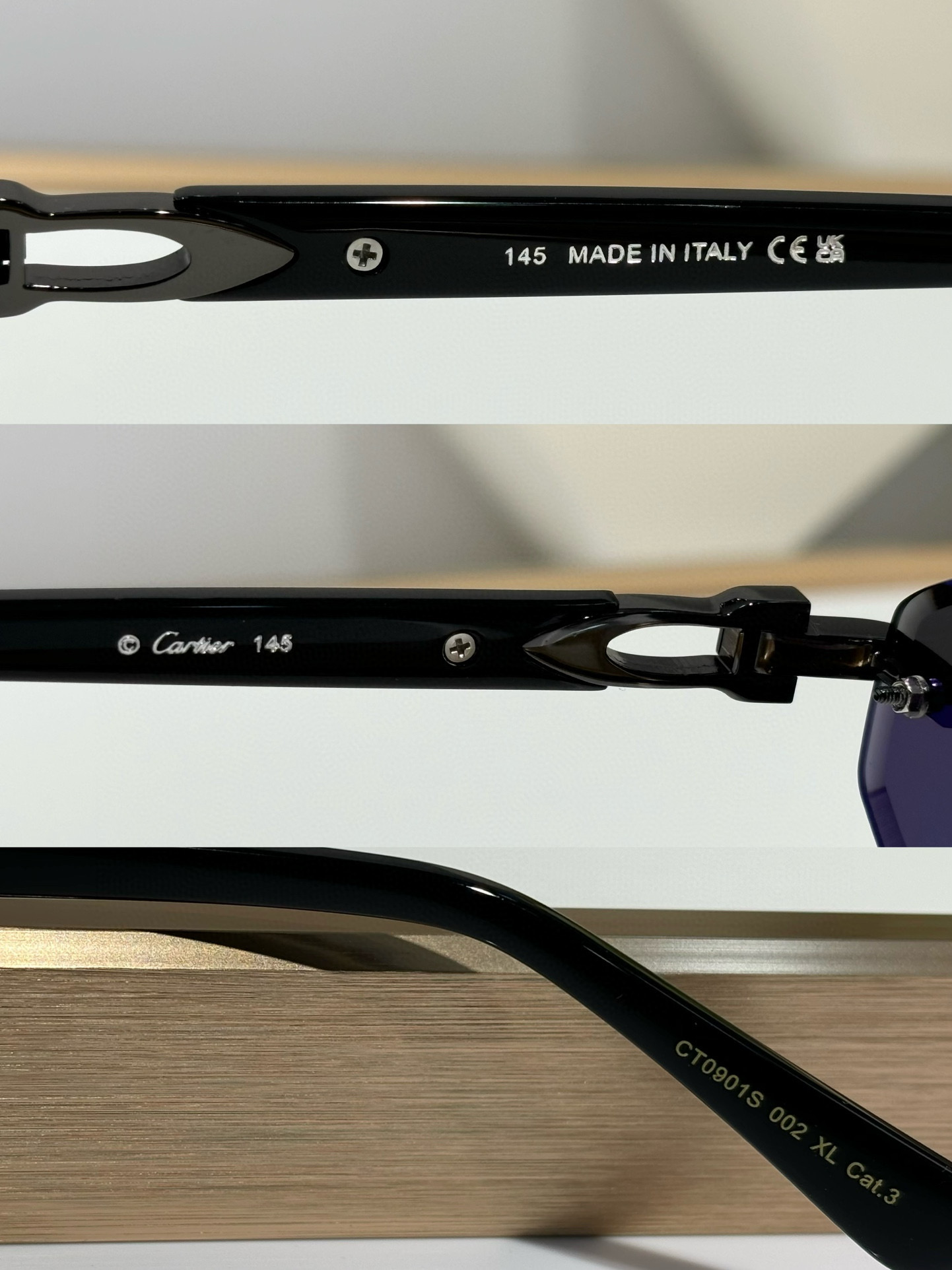  Cartie*
Mod：CT0901S
Size：59-21-145
官网同步
高级清冷
晶莹透亮

