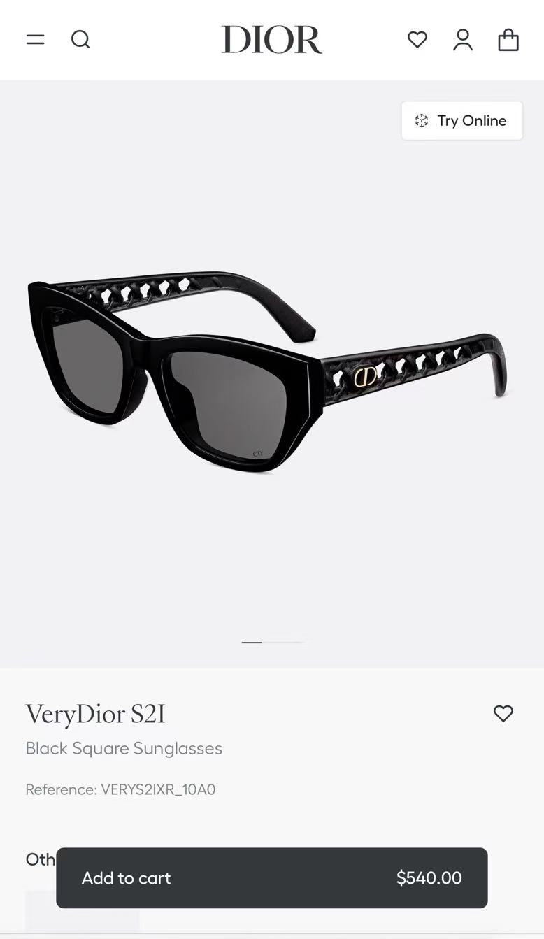  DIOR
MOD：VeryDior S21
Size：53口20 140
