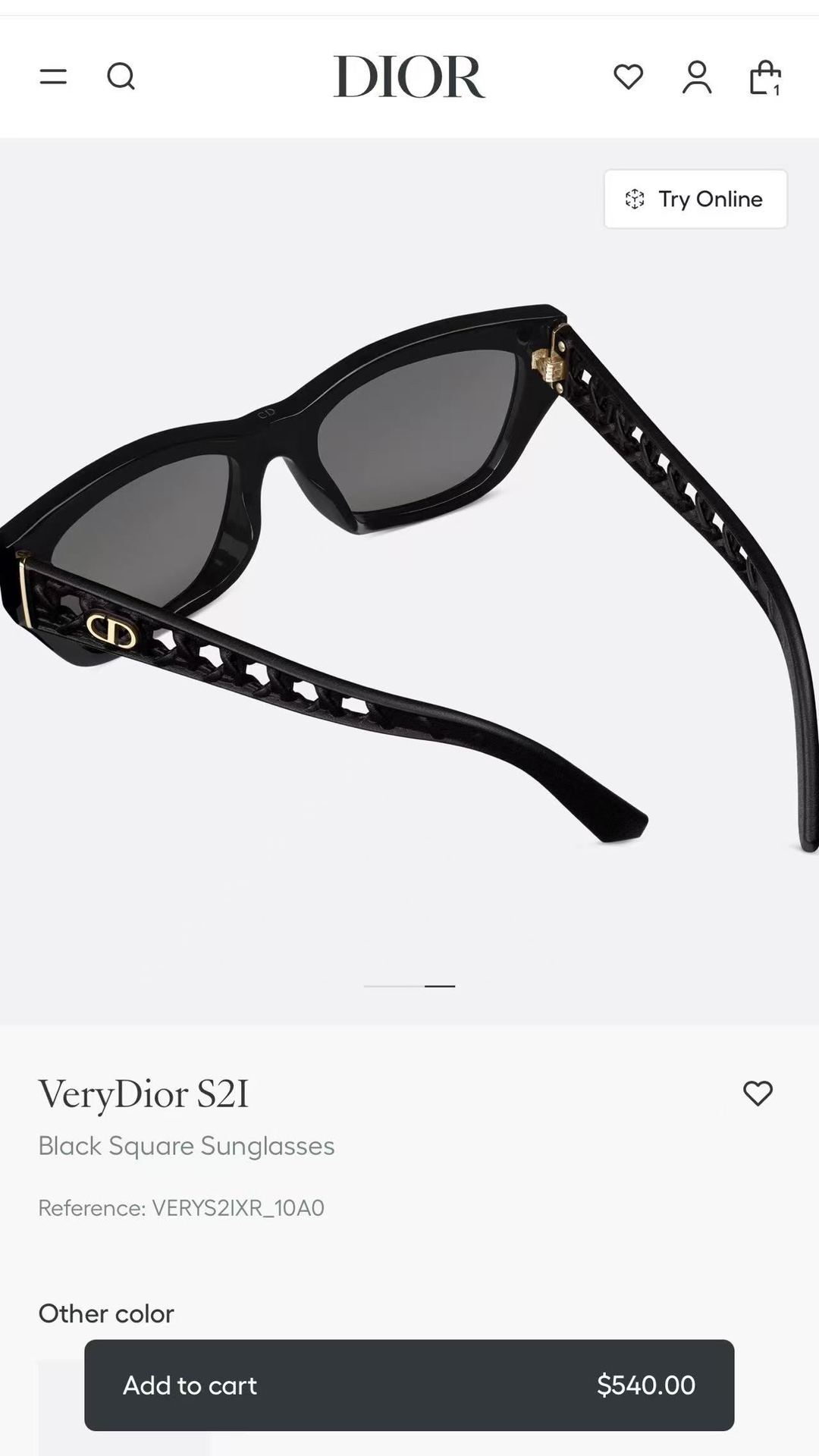  DIOR
MOD：VeryDior S21
Size：53口20 140
