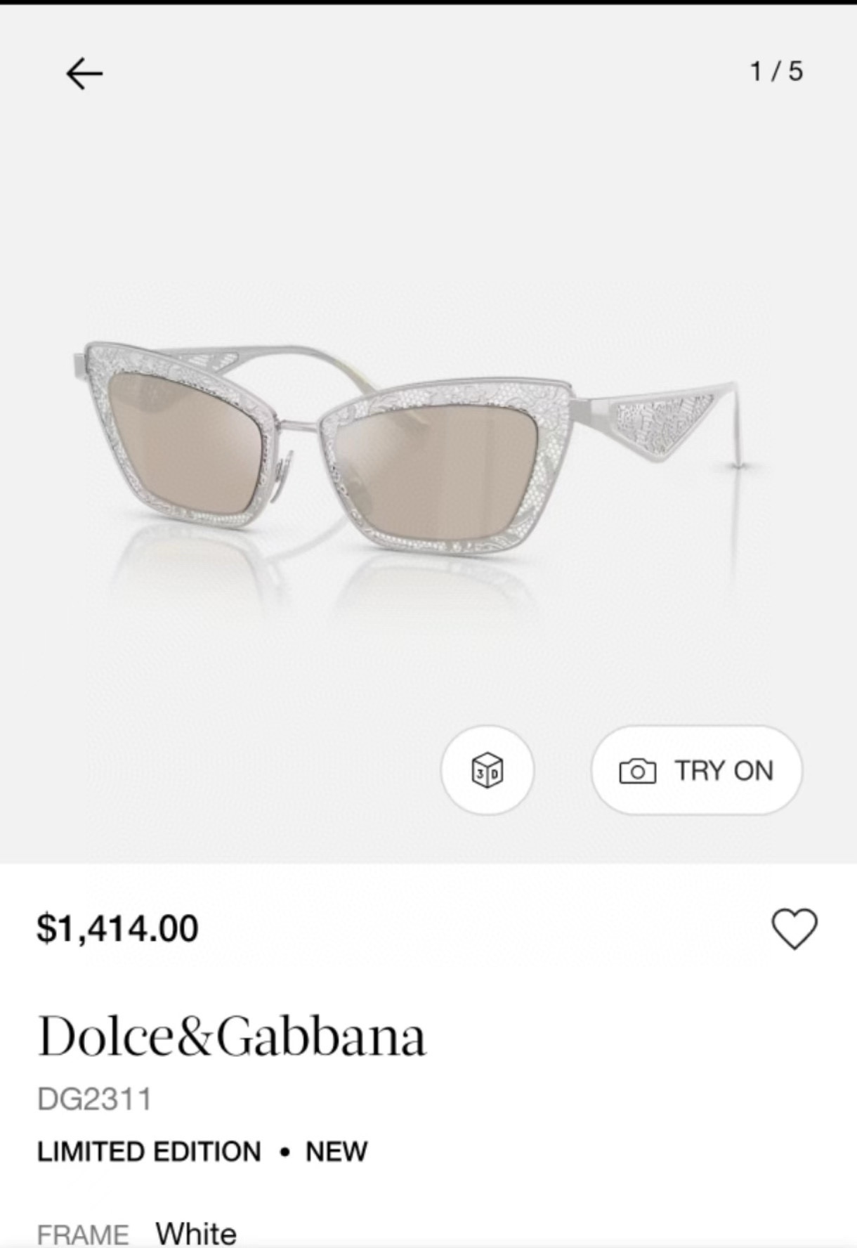  DOLCE & GABBAN*
MODEL：DG2311
SIZE51口20-145
