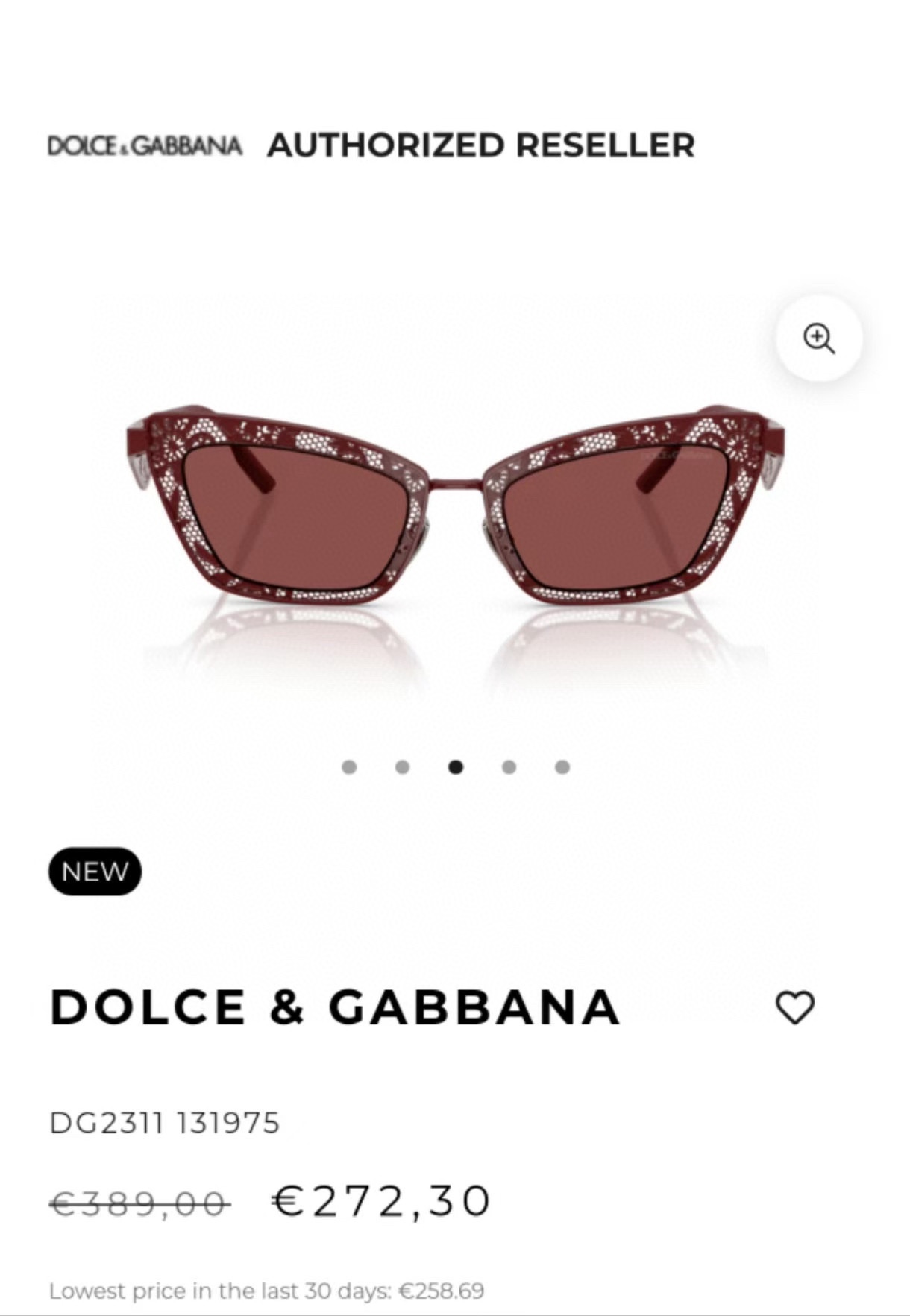  DOLCE & GABBAN*
MODEL：DG2311
SIZE51口20-145
