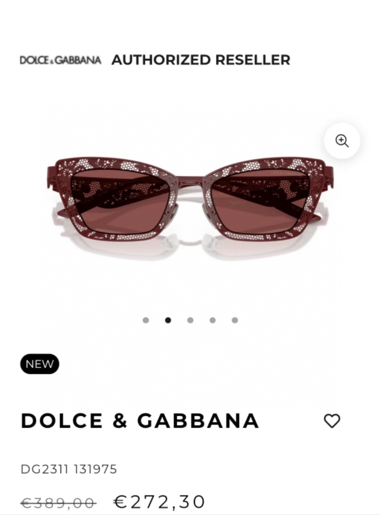  DOLCE & GABBAN*
MODEL：DG2311
SIZE51口20-145
